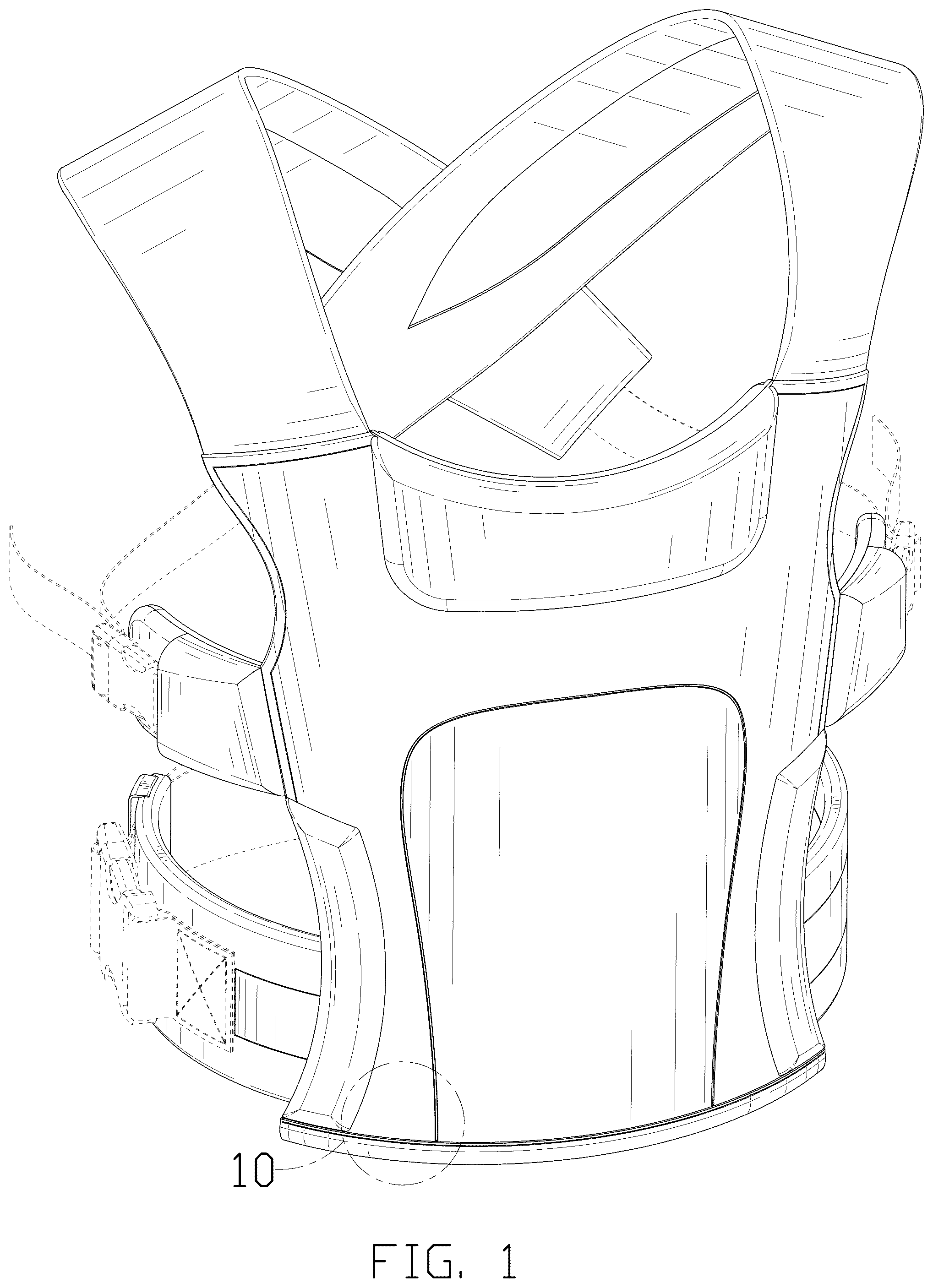 Patent USD1075285 Figure 1 – Infant carrier