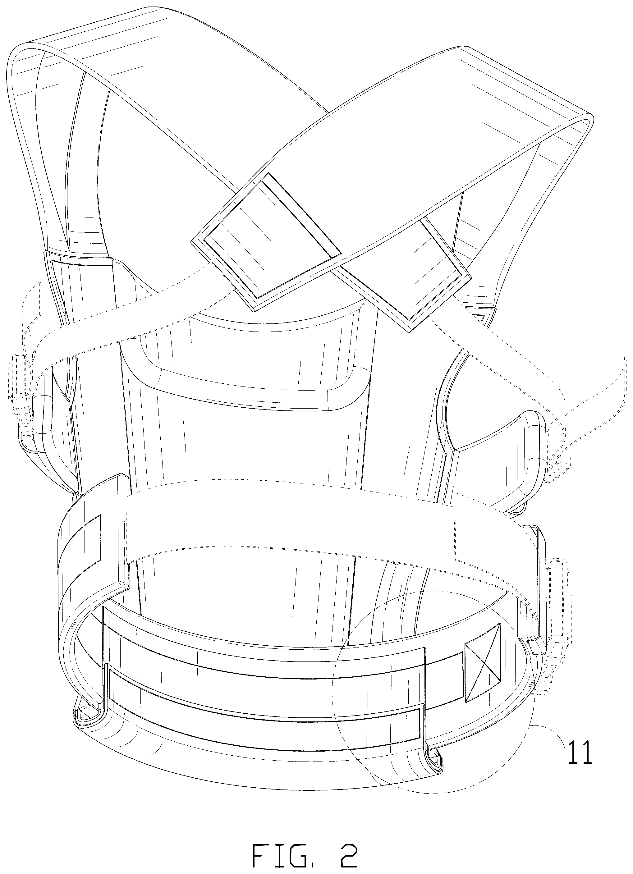 Patent USD1075285 Figure 2 – Infant carrier