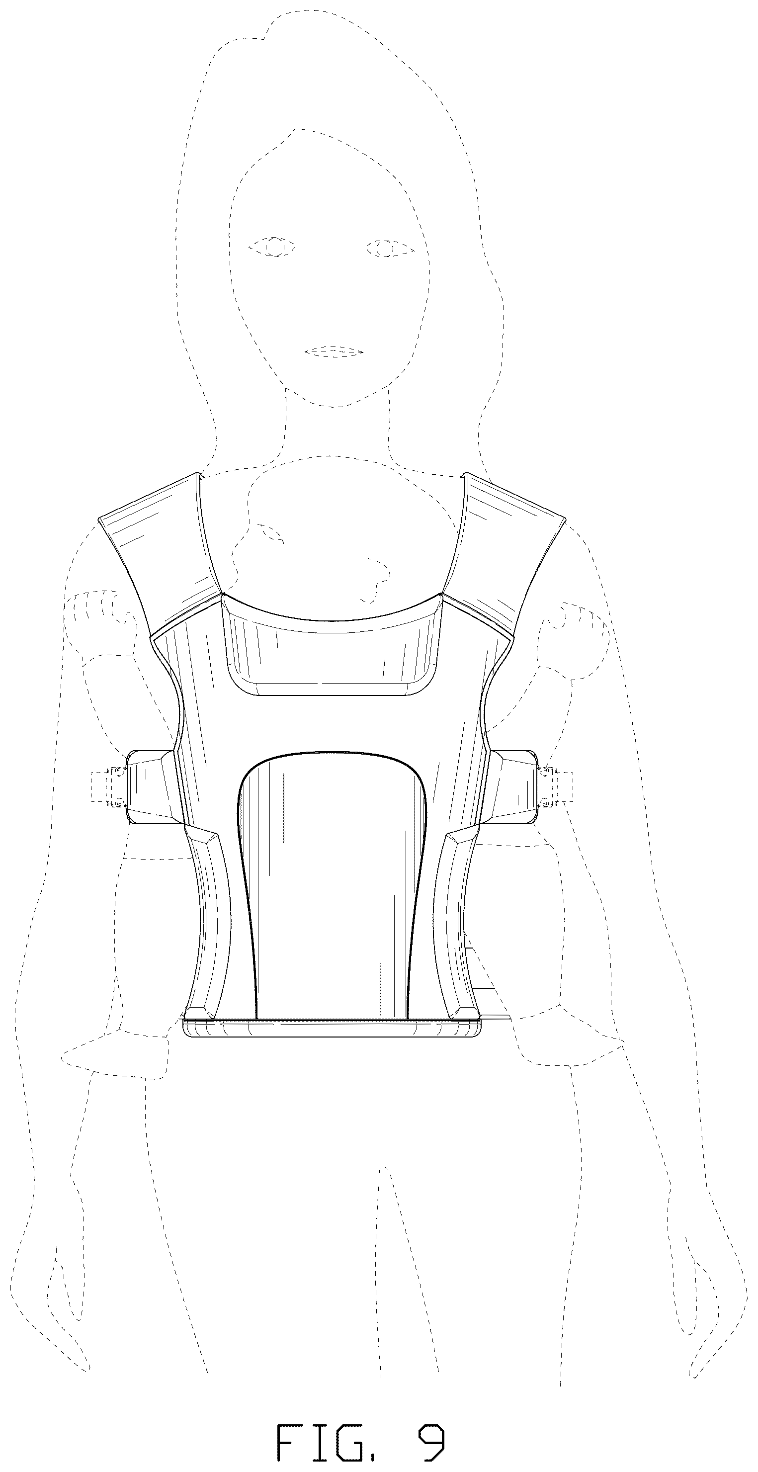 Patent USD1075285 Figure 9 – Infant carrier