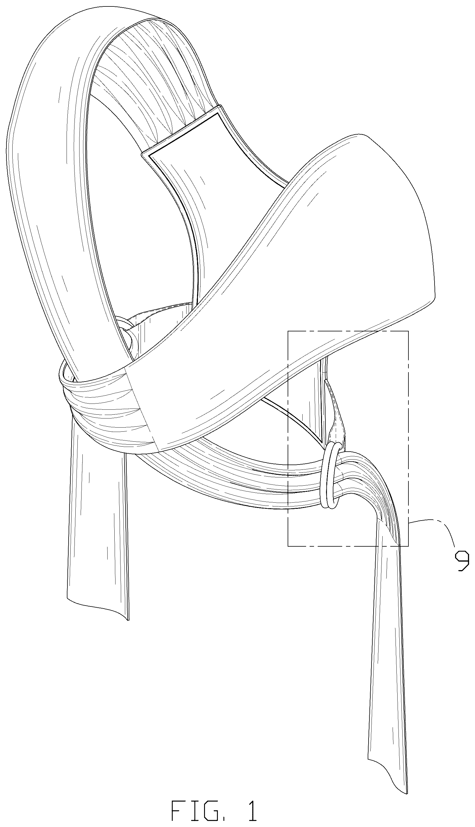 Patent USD1075286 Figure 1 – Infant carrier