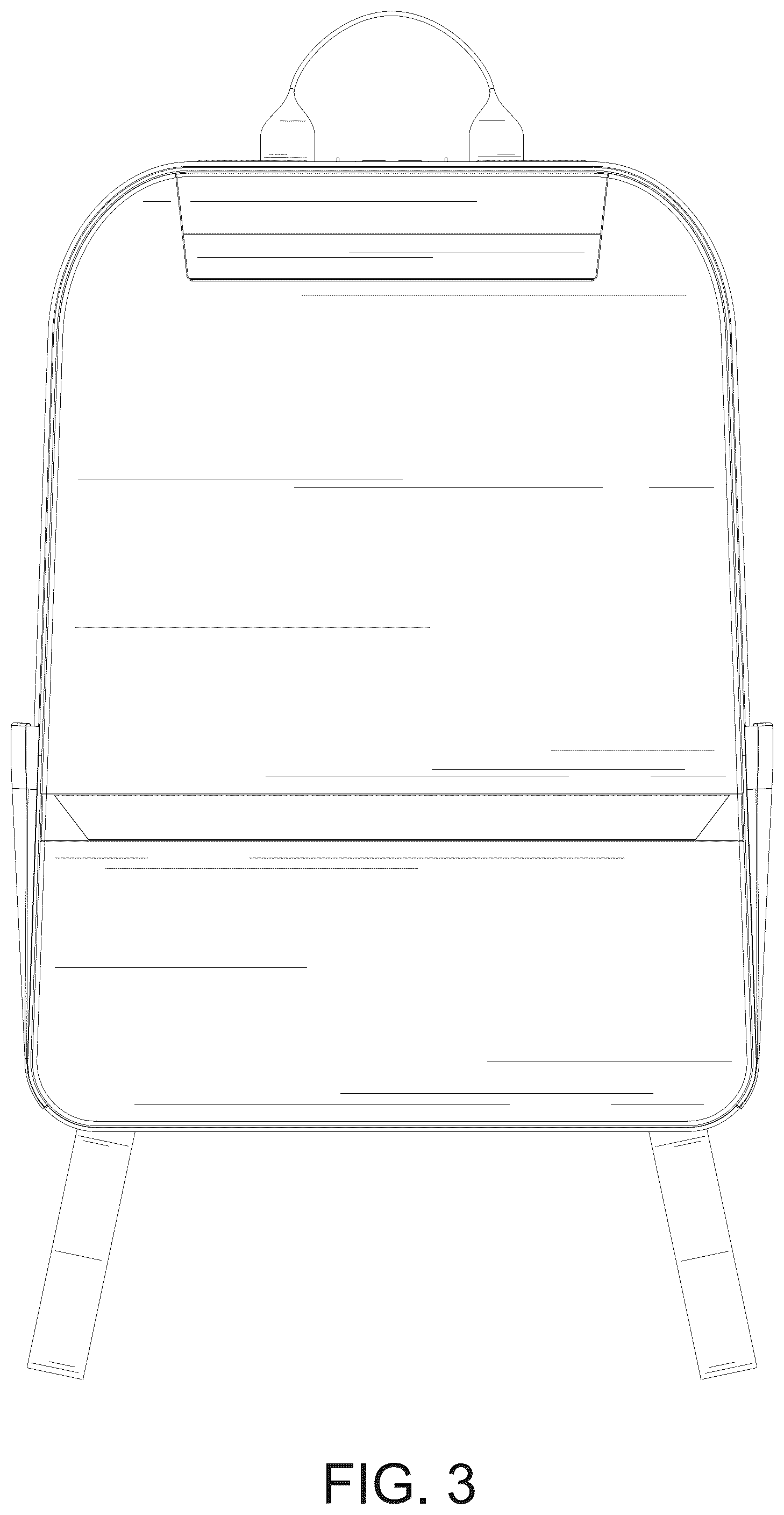 Patent USD1075288 Figure 3 – Travel backpack