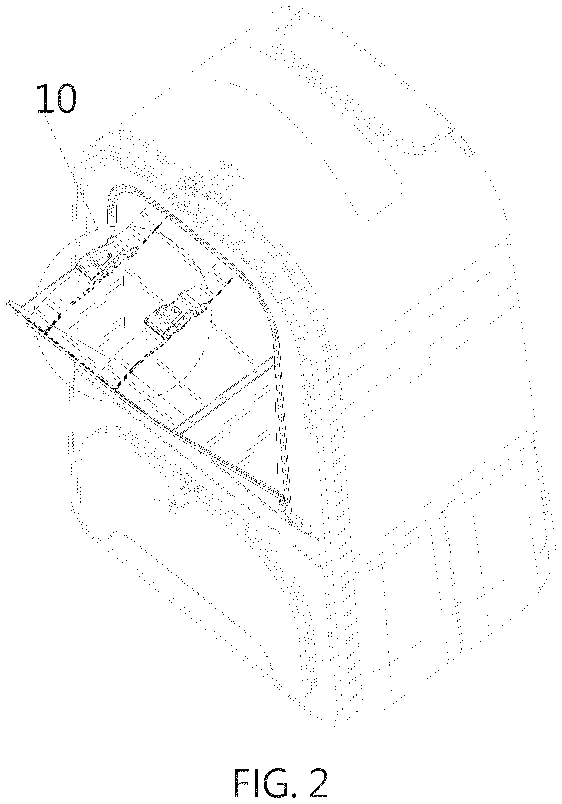 Patent USD1075289 Figure 2 – Front pocket on backpack