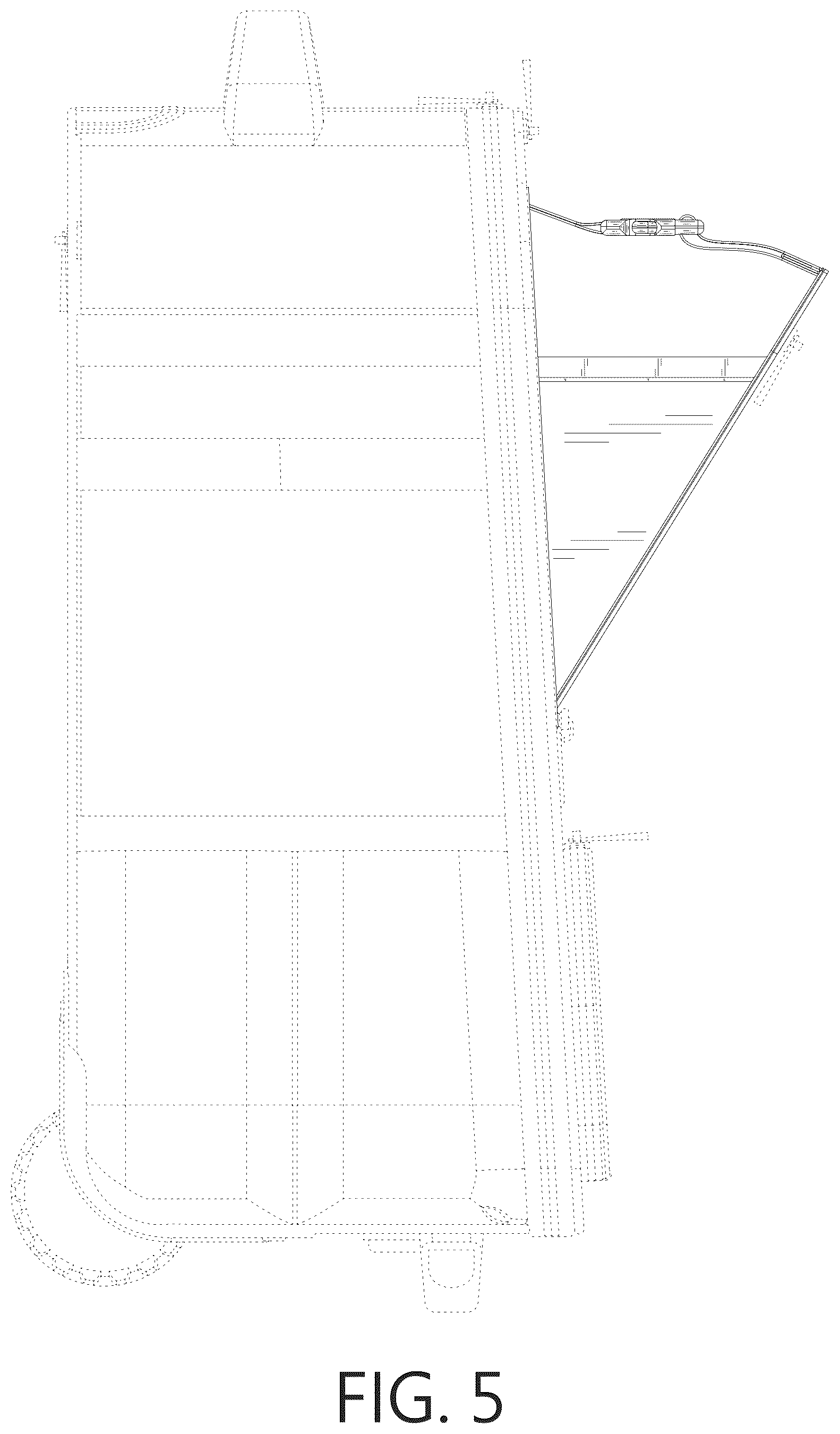 Patent USD1075289 Figure 5 – Front pocket on backpack