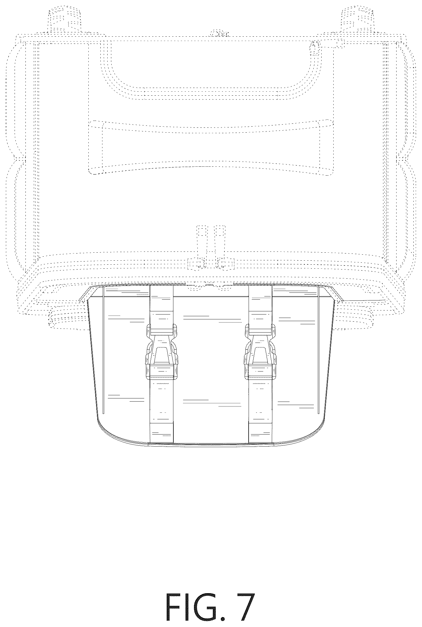 Patent USD1075289 Figure 7 – Front pocket on backpack