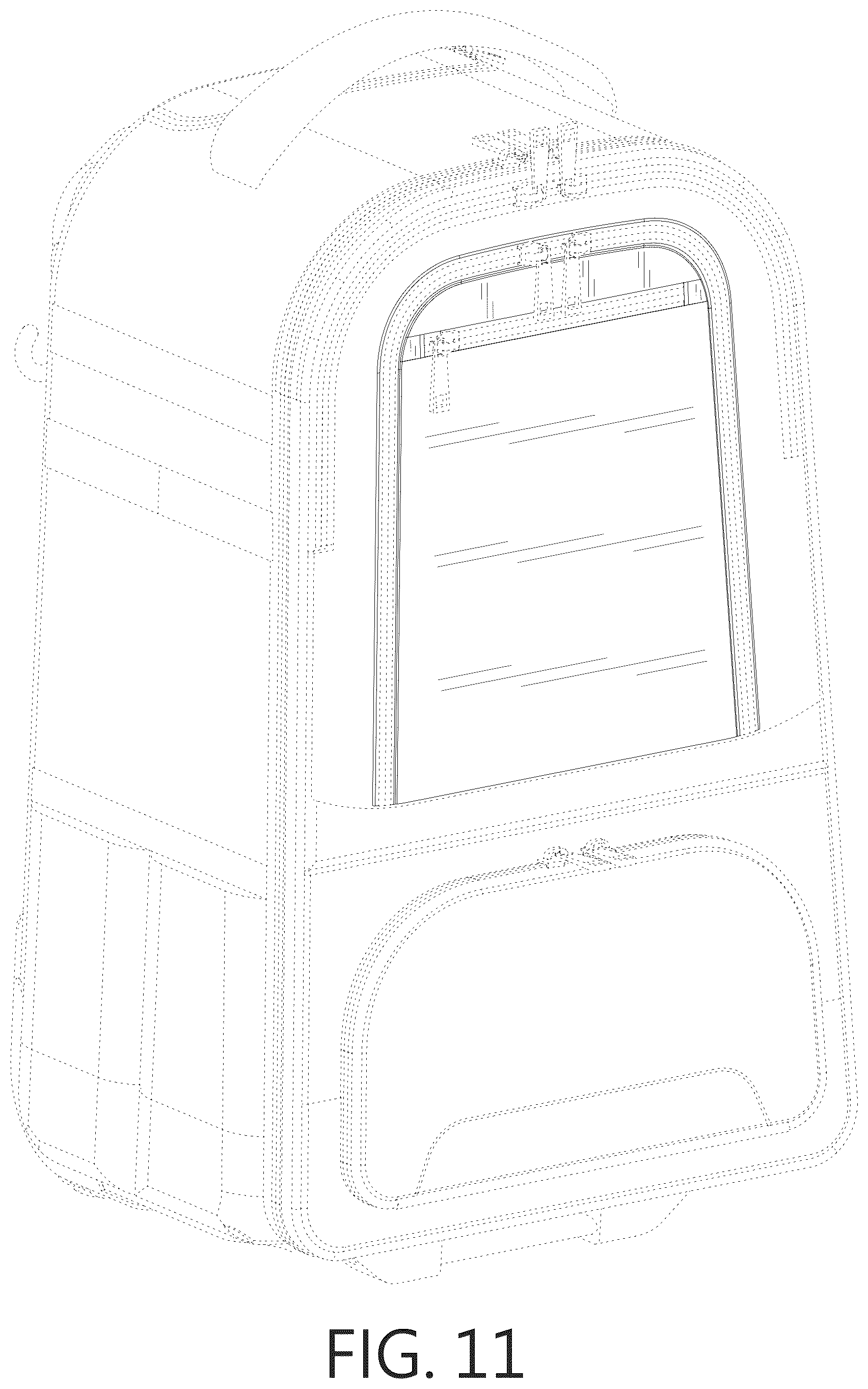 Patent USD1075289 Figure 11 – Front pocket on backpack
