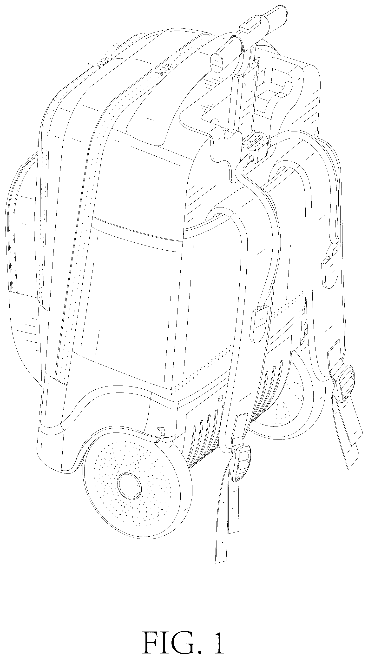 Patent USD1075290 Figure 1 – Trolley bag