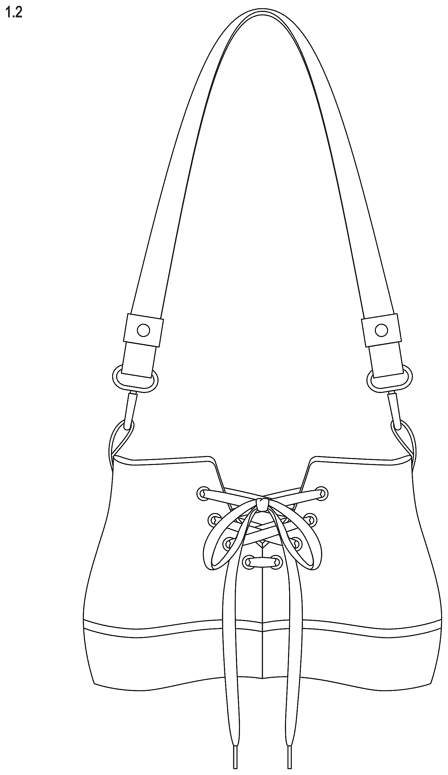 Patent USD1075291 Figure 2 – Handbag