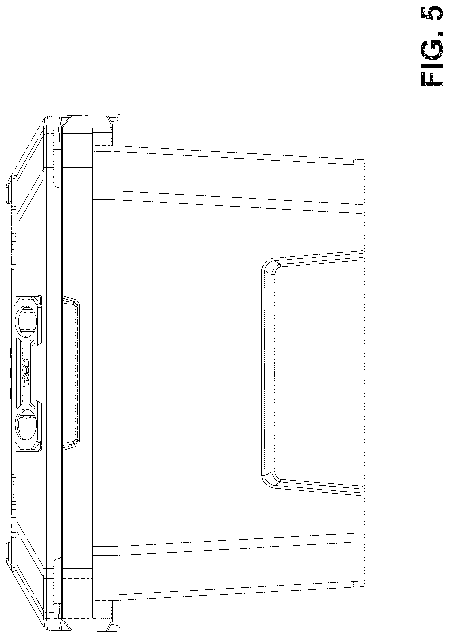 Patent USD1075296 Figure 5 – Storage box