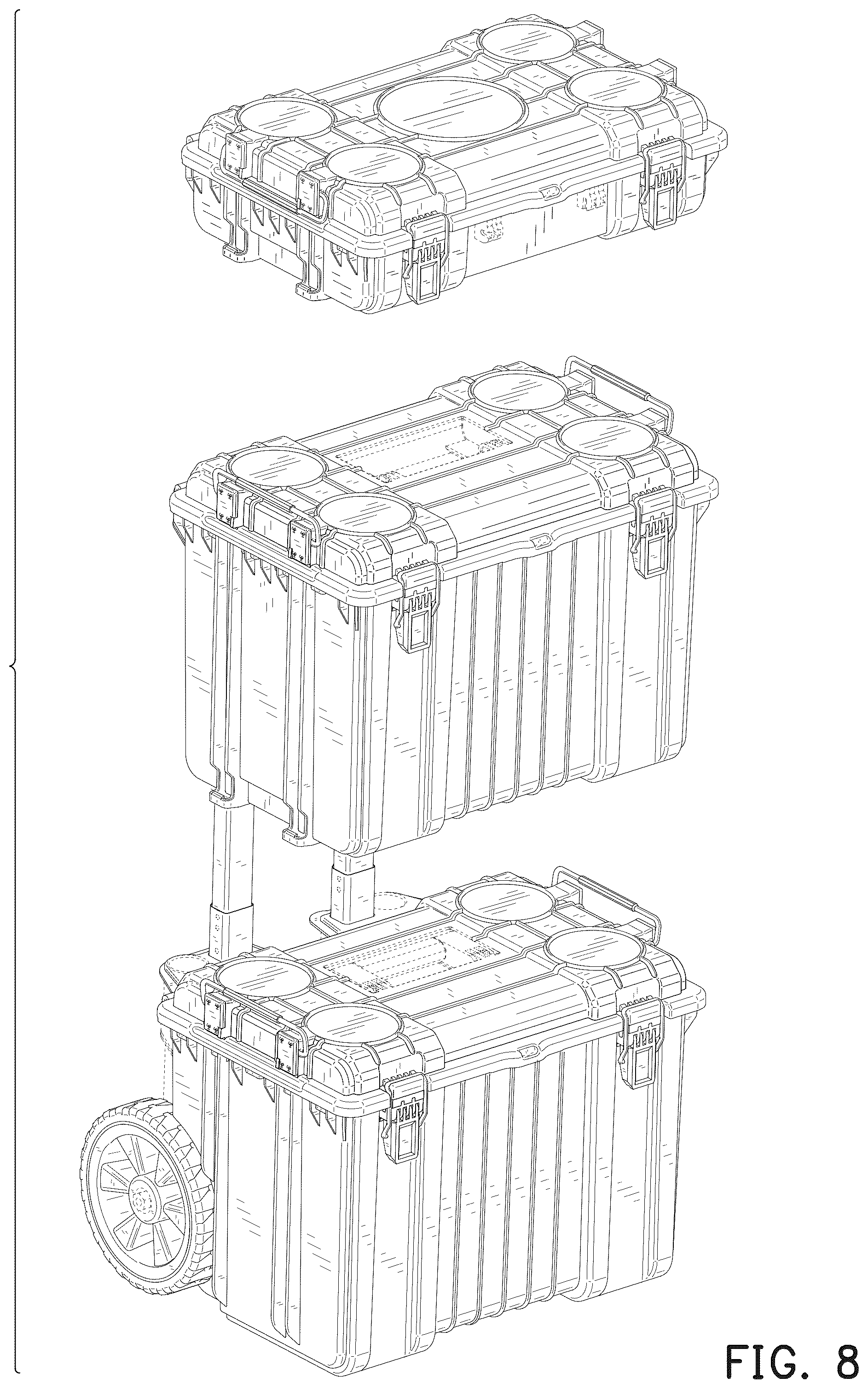 Patent USD1075297 Figure 8 – Tool box