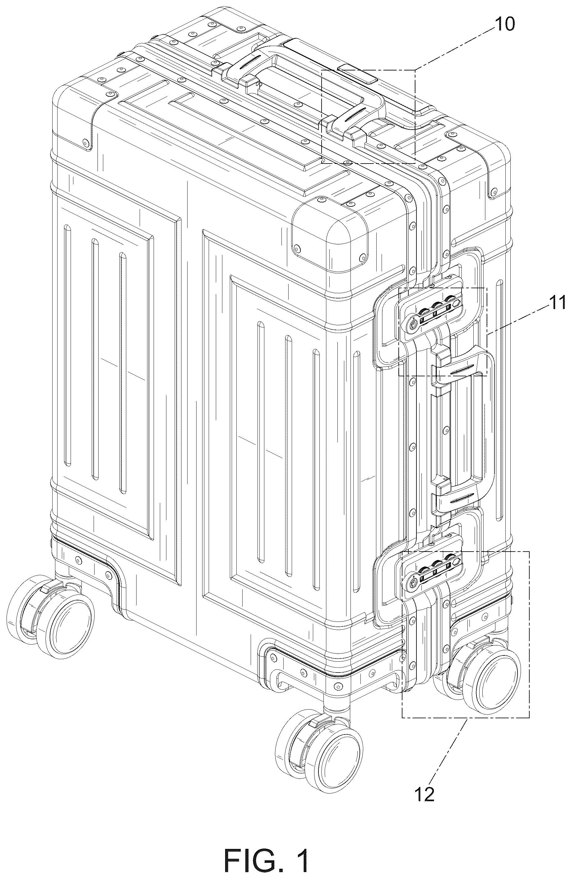 Patent USD1075298 Figure 1 – Suitcase