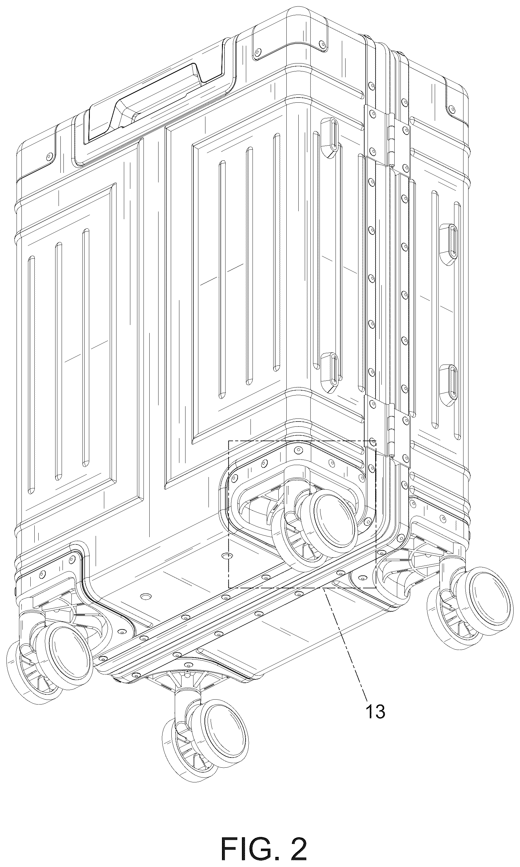 Patent USD1075298 Figure 2 – Suitcase