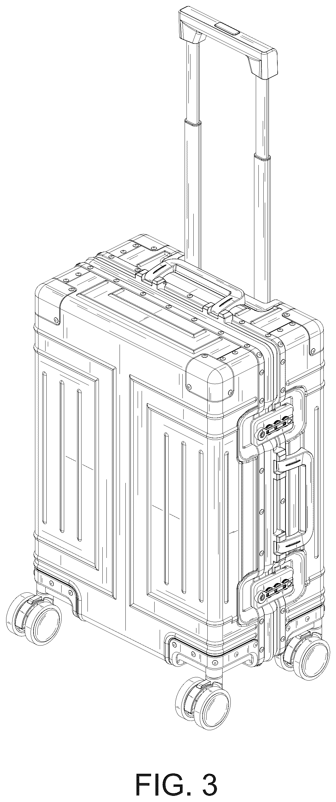 Patent USD1075298 Figure 3 – Suitcase