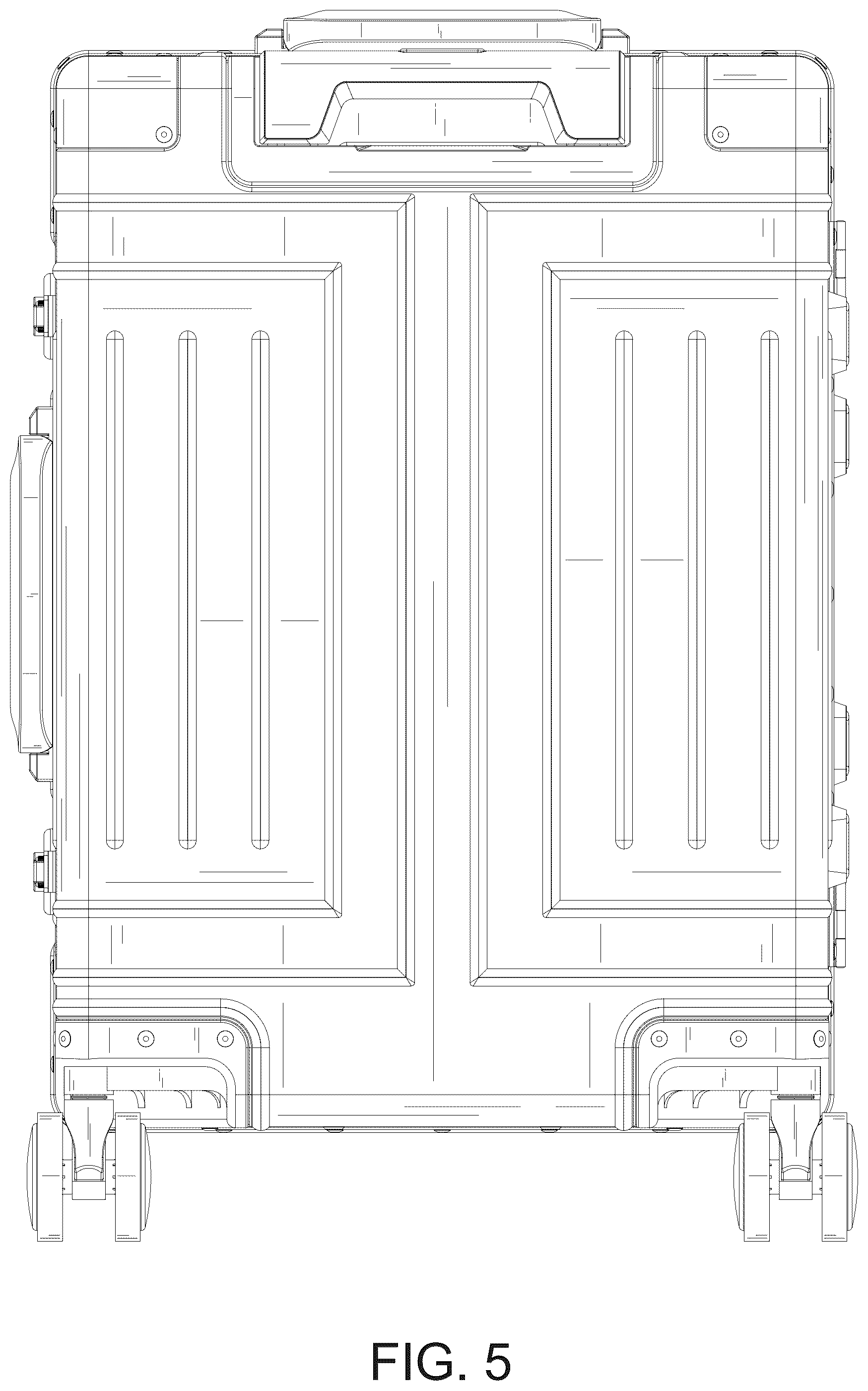 Patent USD1075298 Figure 5 – Suitcase