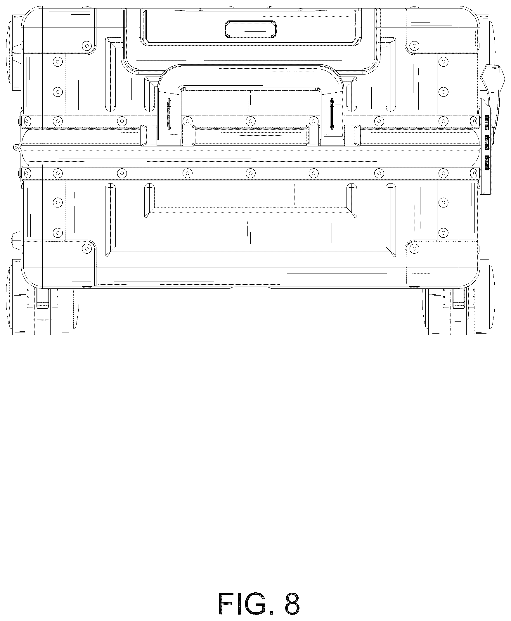 Patent USD1075298 Figure 8 – Suitcase