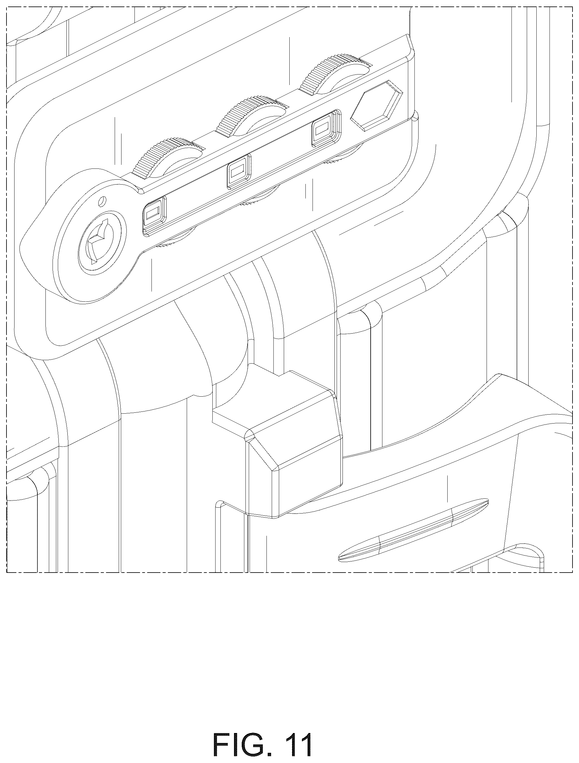 Patent USD1075298 Figure 11 – Suitcase