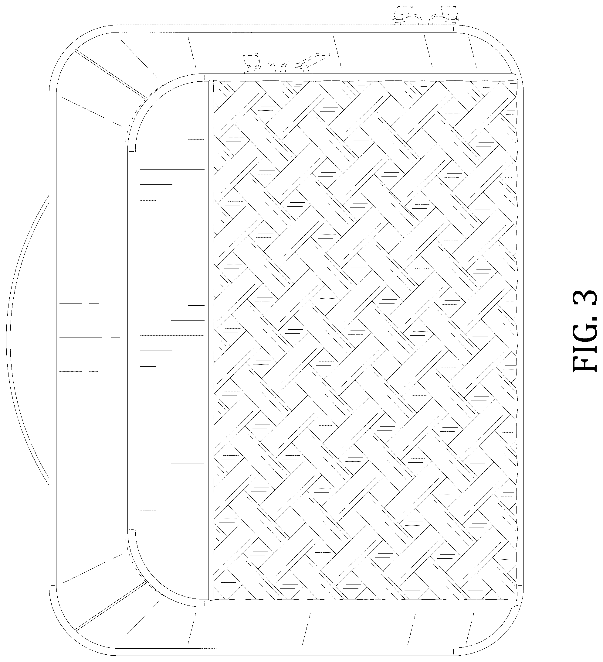 Patent USD1075300 Figure 3 – Toiletry bag