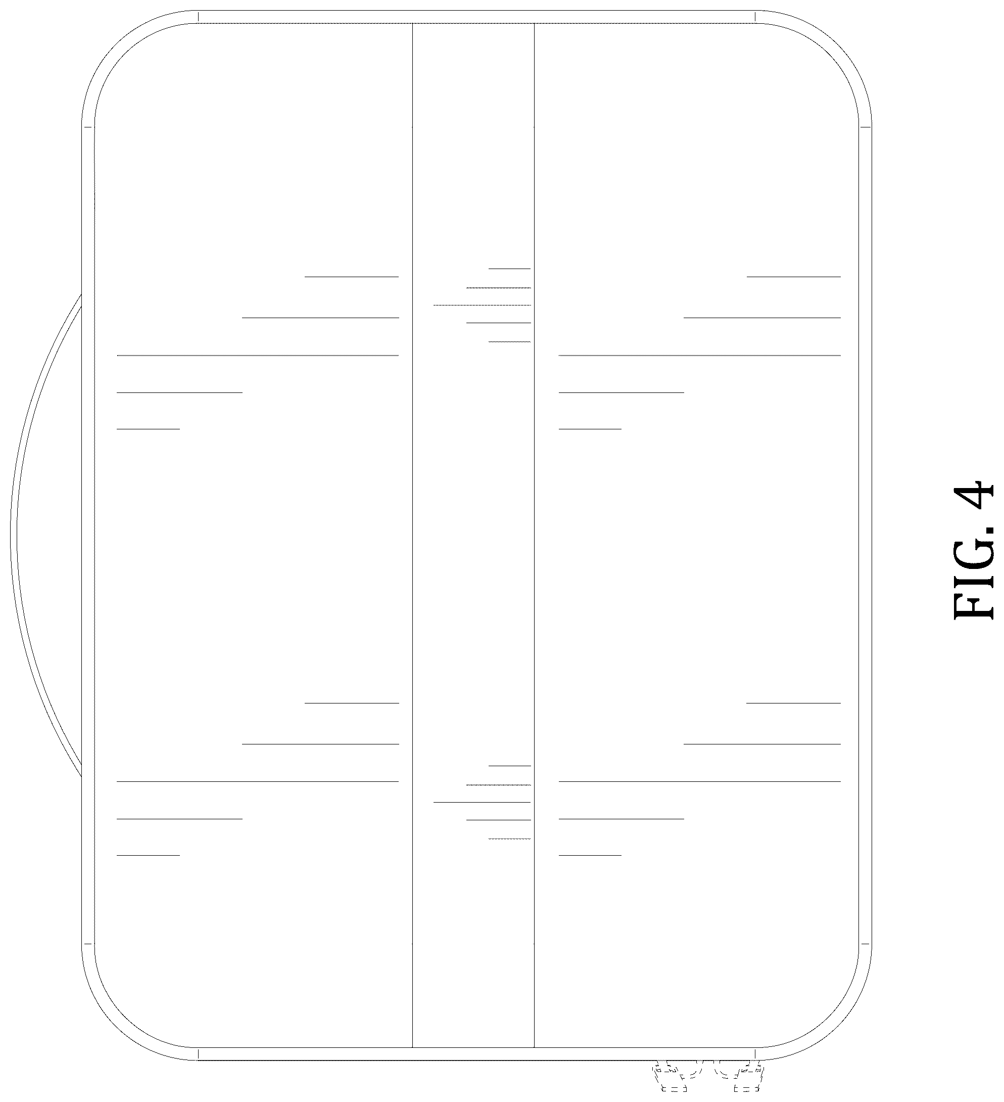 Patent USD1075300 Figure 4 – Toiletry bag