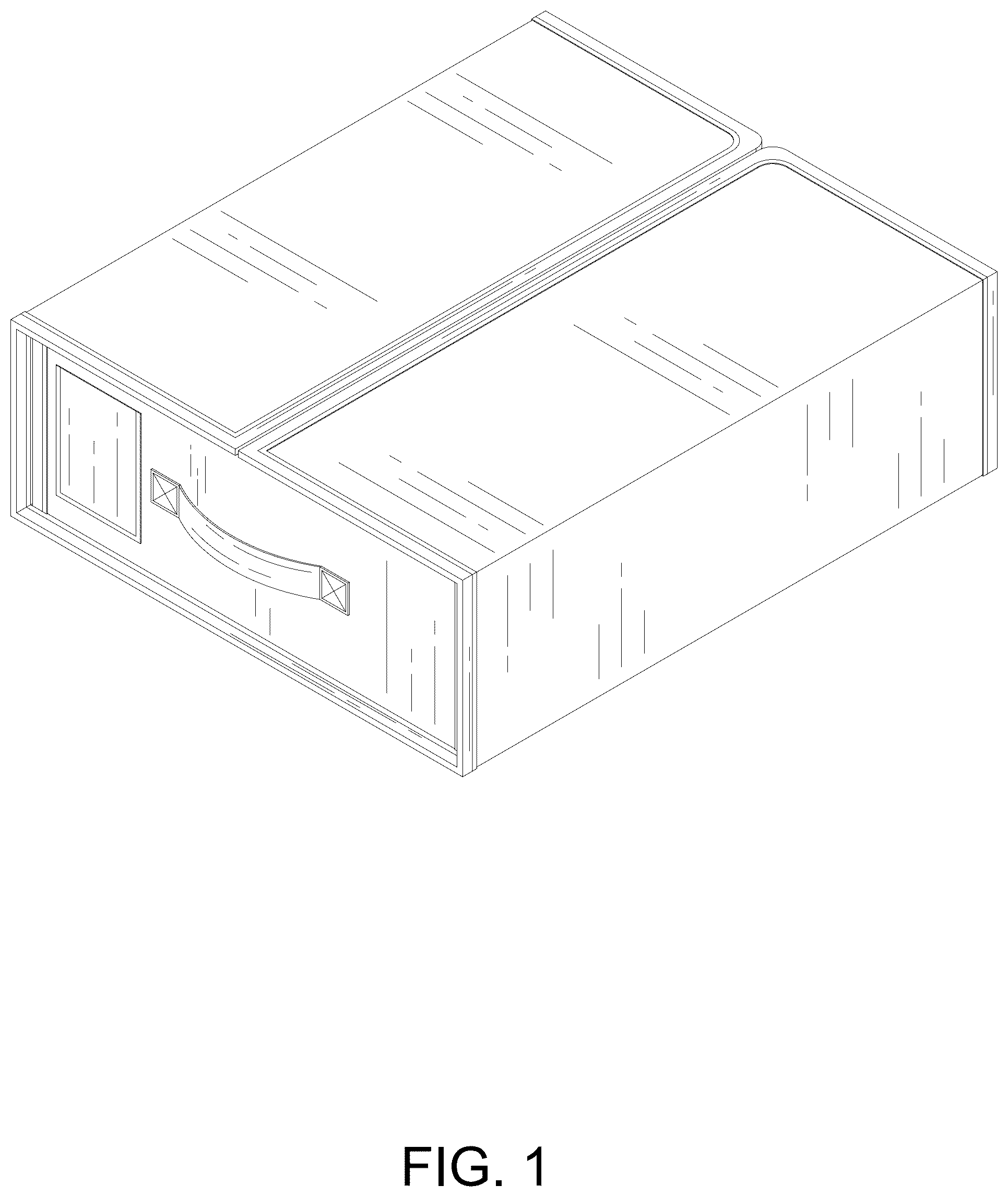 Patent USD1075302 Figure 1 – Foldable fabric storage box