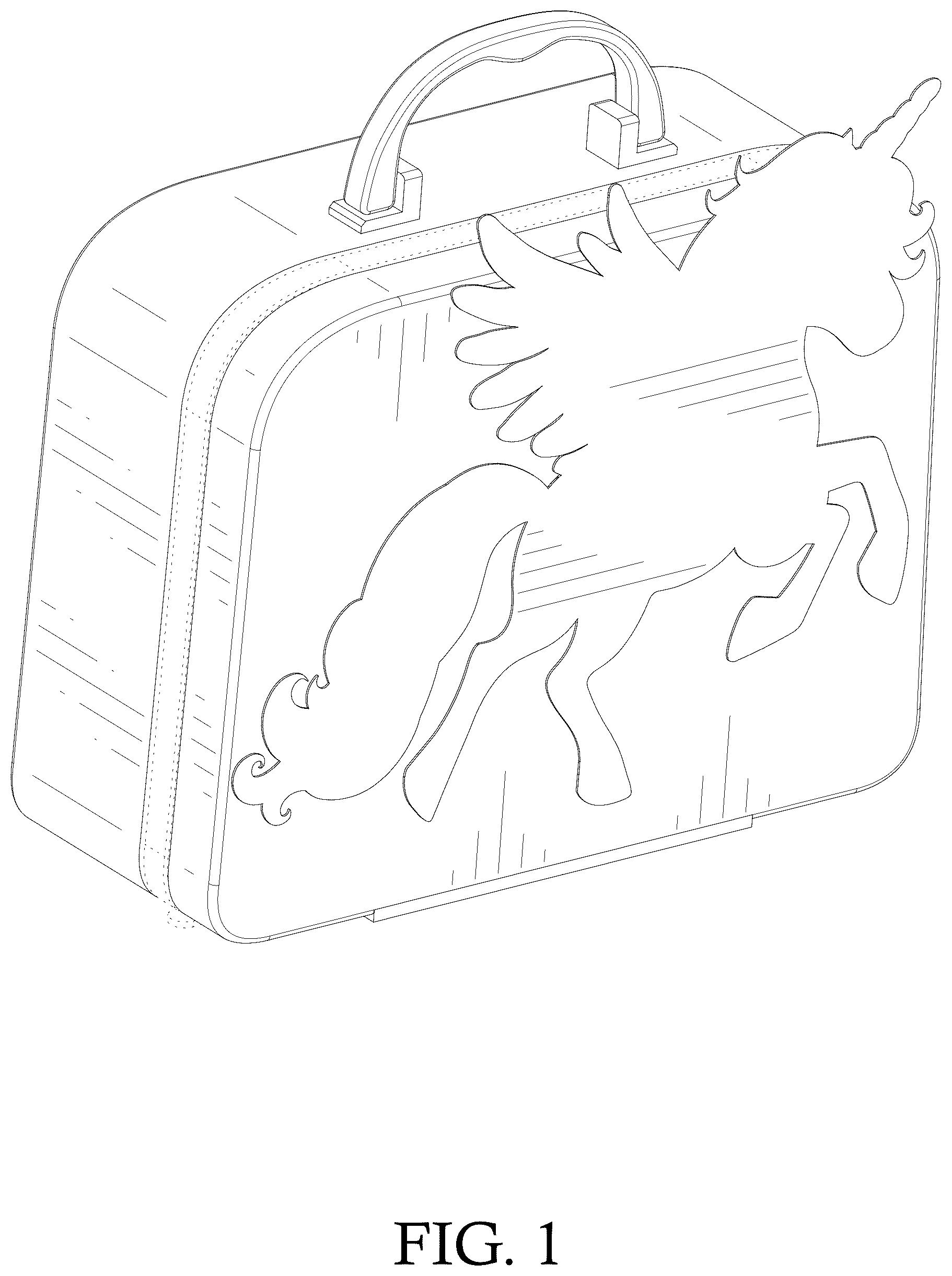Patent USD1075304 Figure 1 – Makeup bag