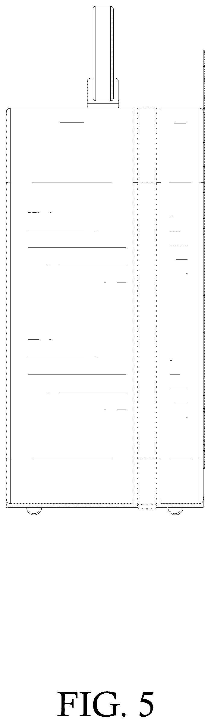 Patent USD1075304 Figure 5 – Makeup bag