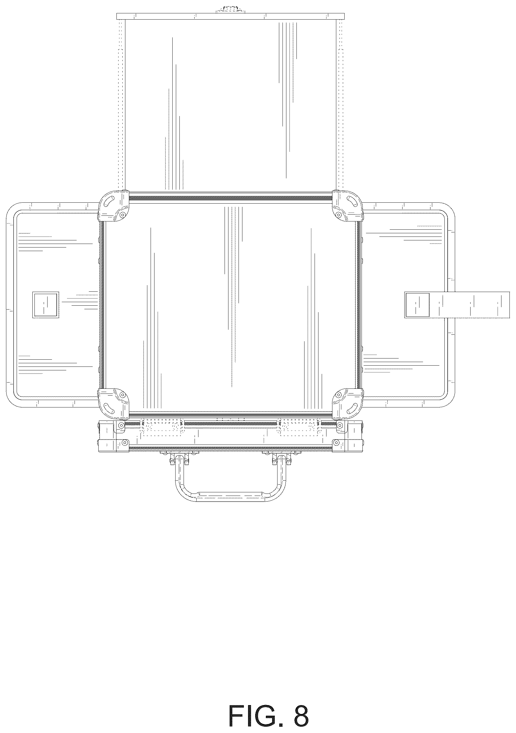 Patent USD1075307 Figure 8 – Makeup box with mirror and drawer