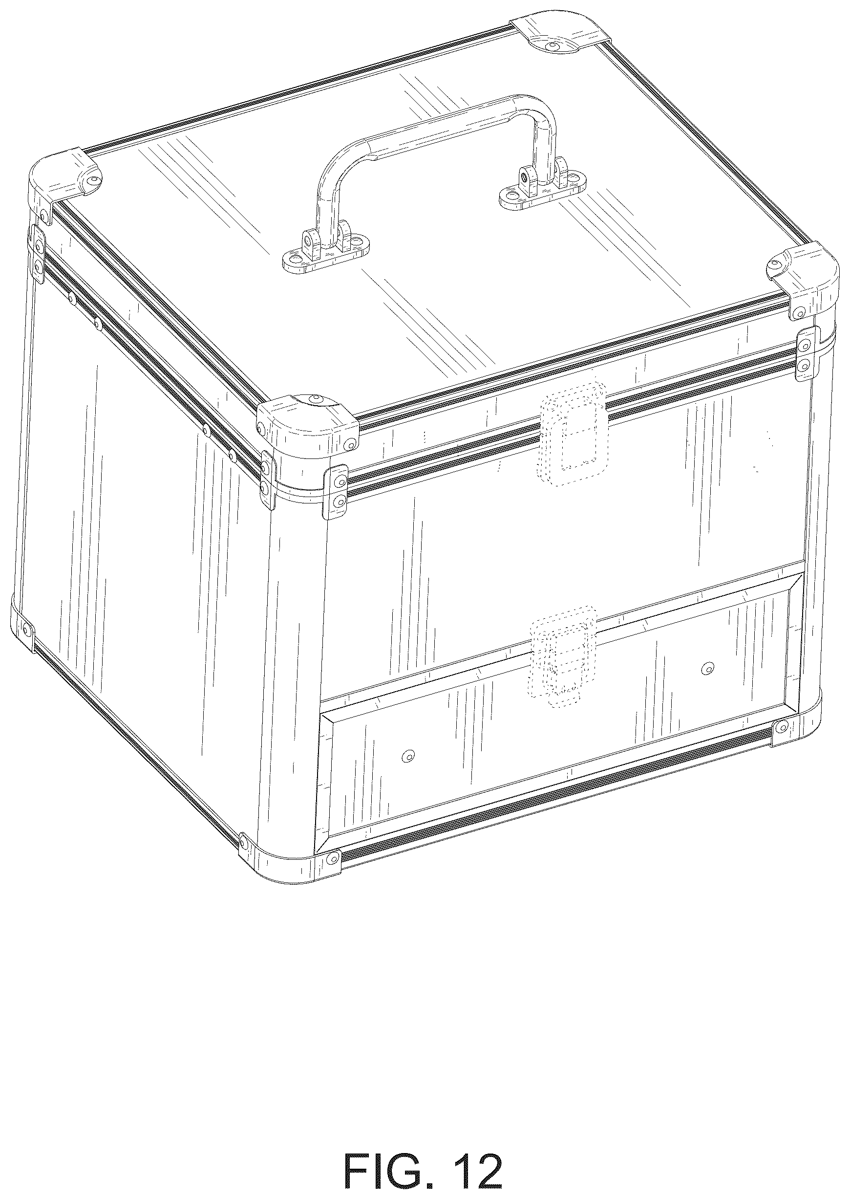 Patent USD1075307 Figure 12 – Makeup box with mirror and drawer