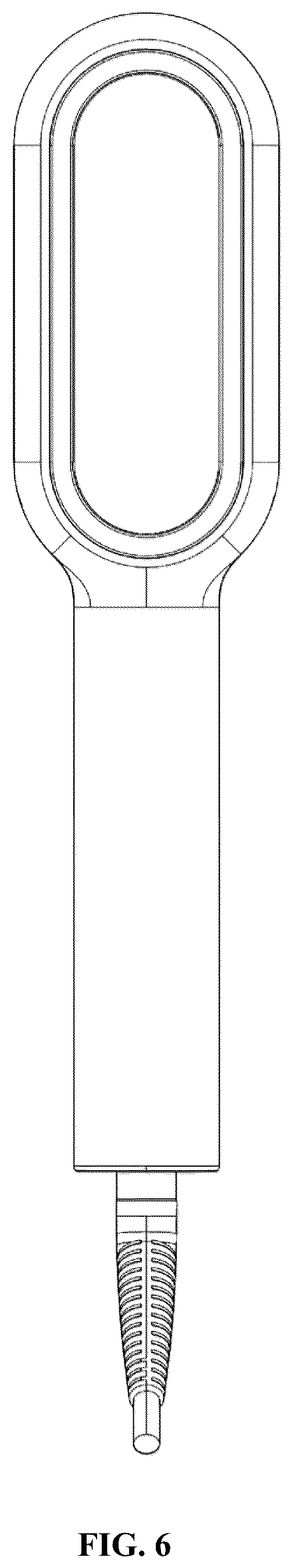 Patent USD1075308 Figure 6 – Negative ion straightener comb