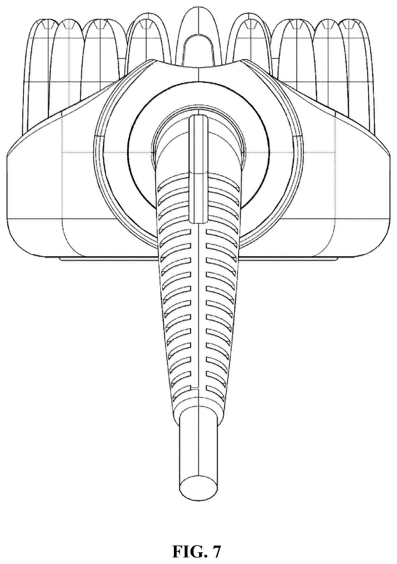 Patent USD1075308 Figure 7 – Negative ion straightener comb