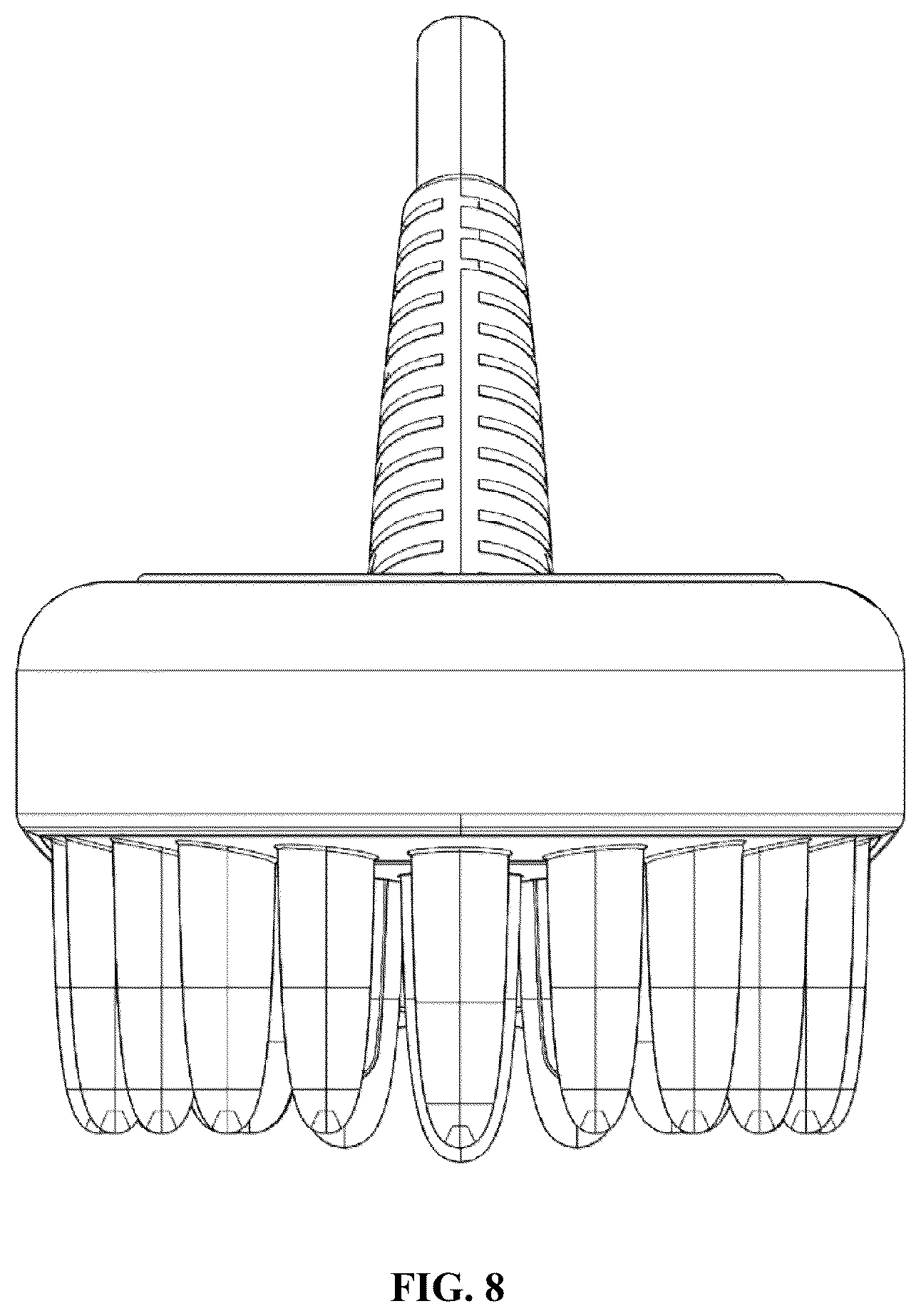 Patent USD1075308 Figure 8 – Negative ion straightener comb