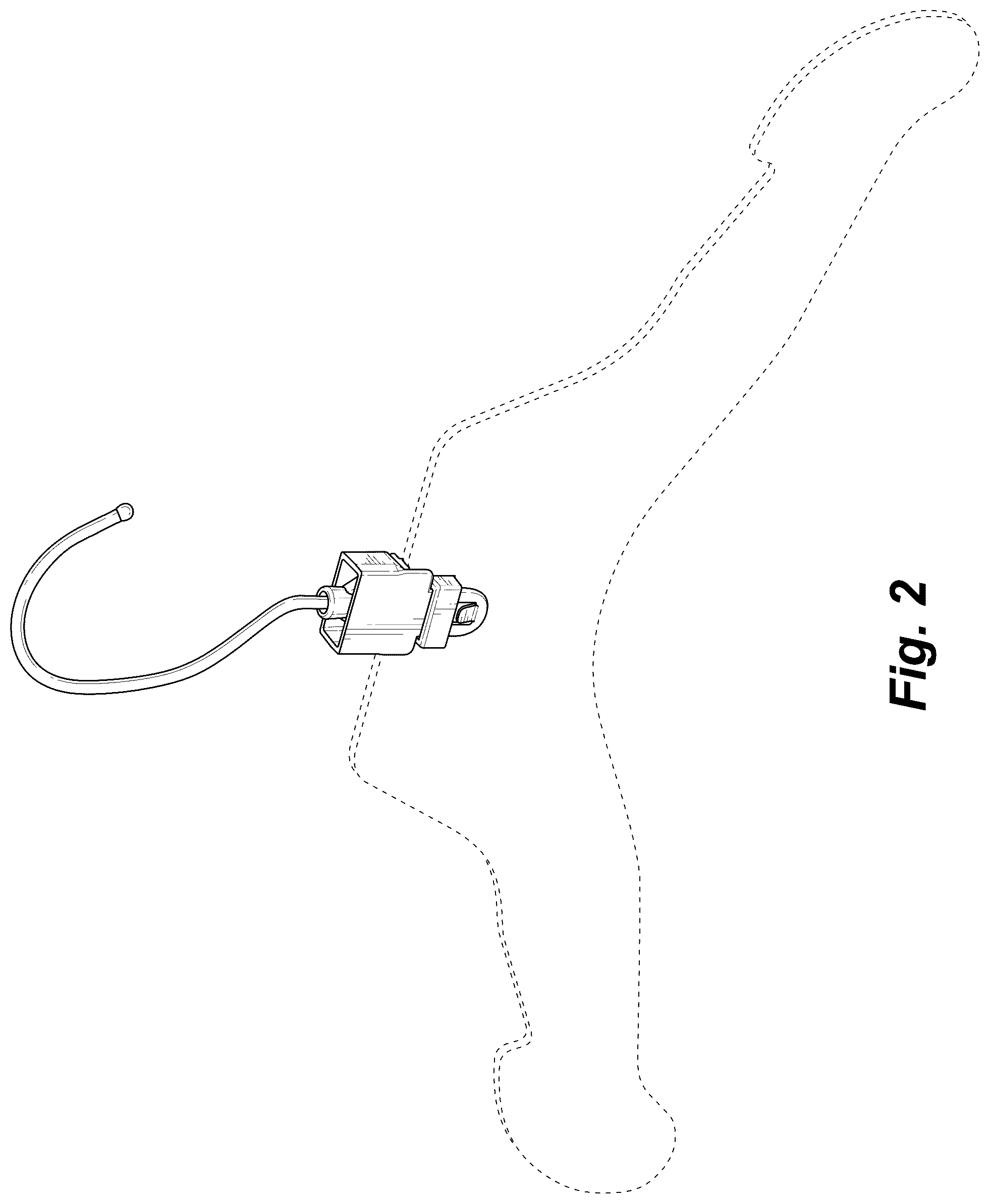 Patent USD1075318 Figure 2 – Metal hook for paper hanger