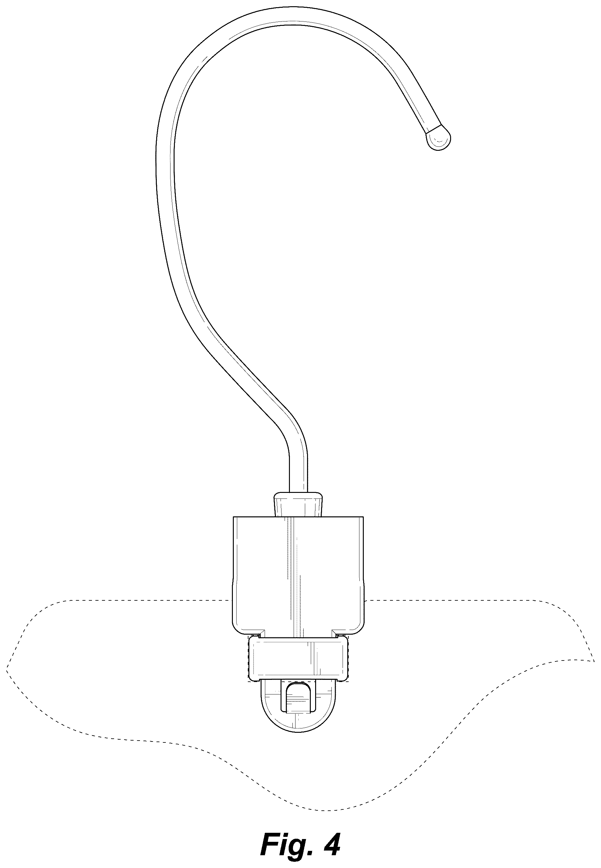 Patent USD1075318 Figure 4 – Metal hook for paper hanger