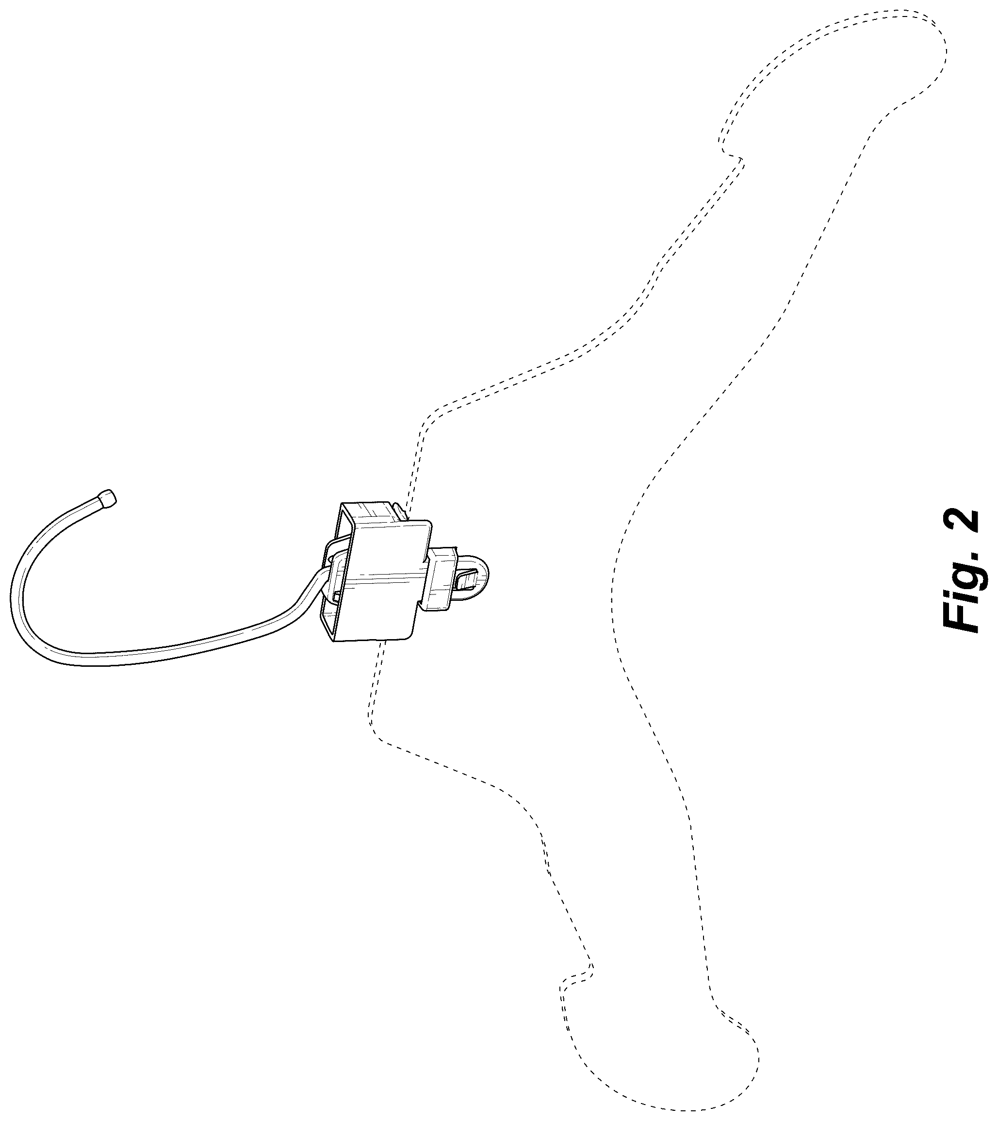 Patent USD1075319 Figure 2 – Collapsible metal hook for paper hanger