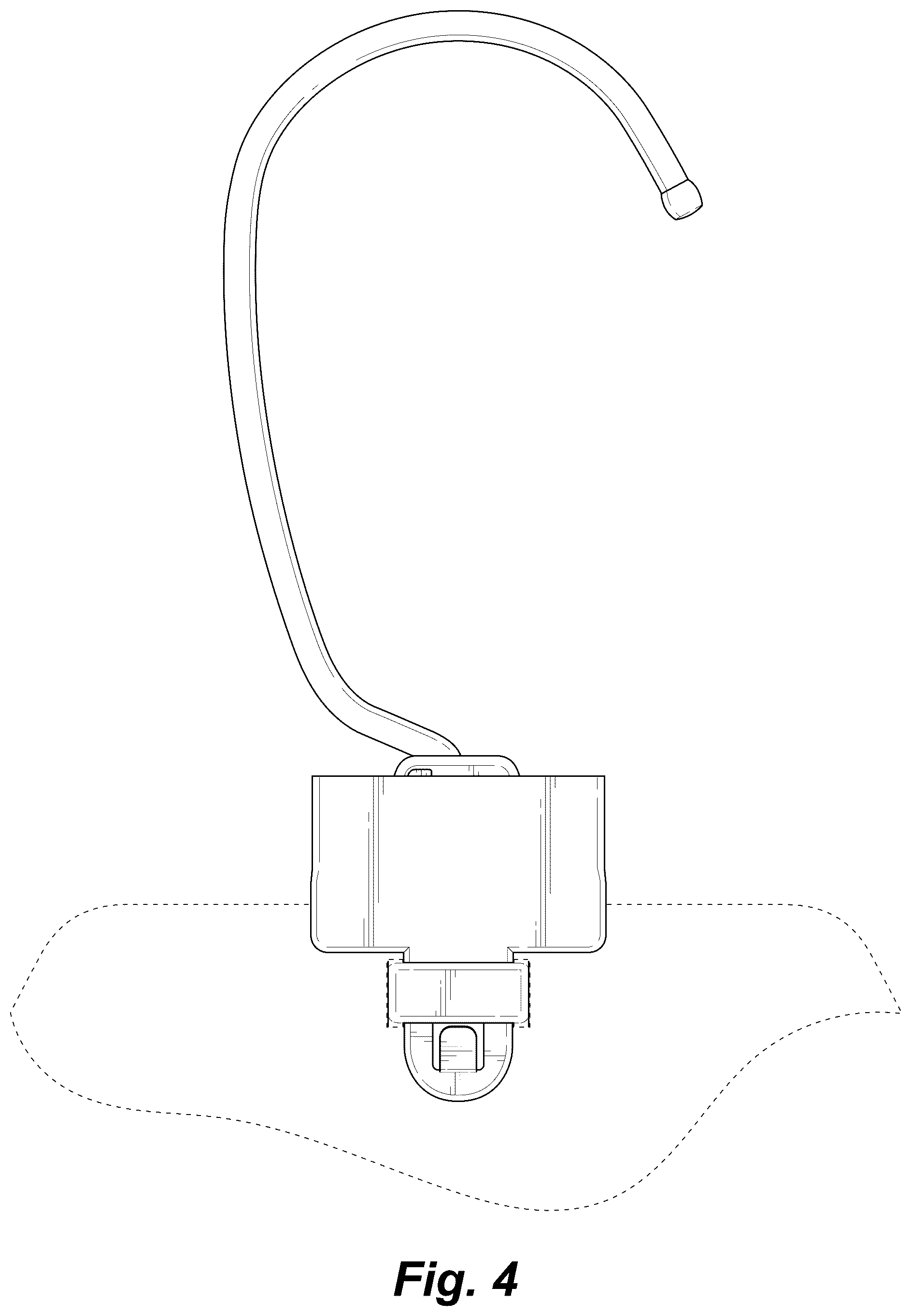 Patent USD1075319 Figure 4 – Collapsible metal hook for paper hanger
