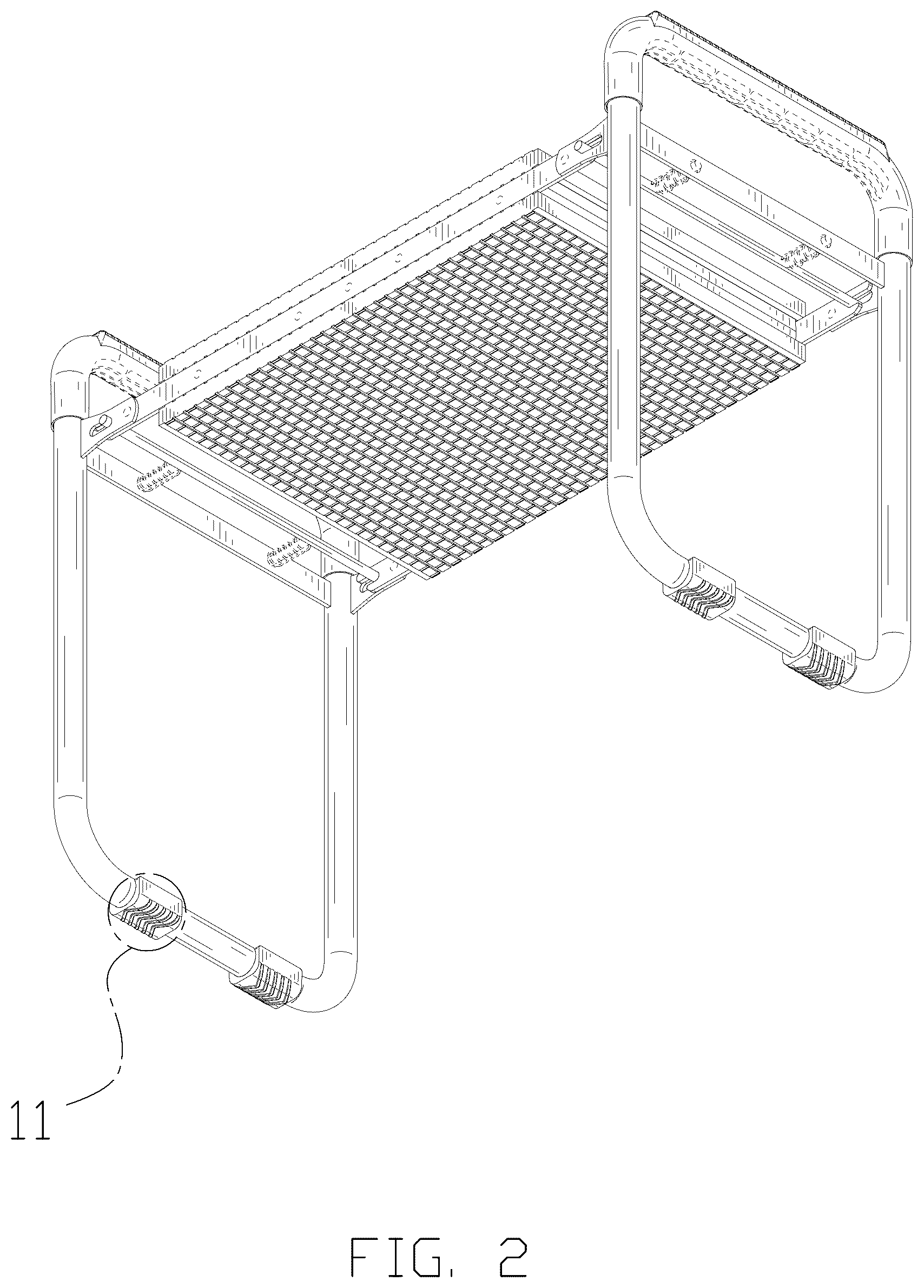 Patent USD1075320 Figure 2 – Folding chair