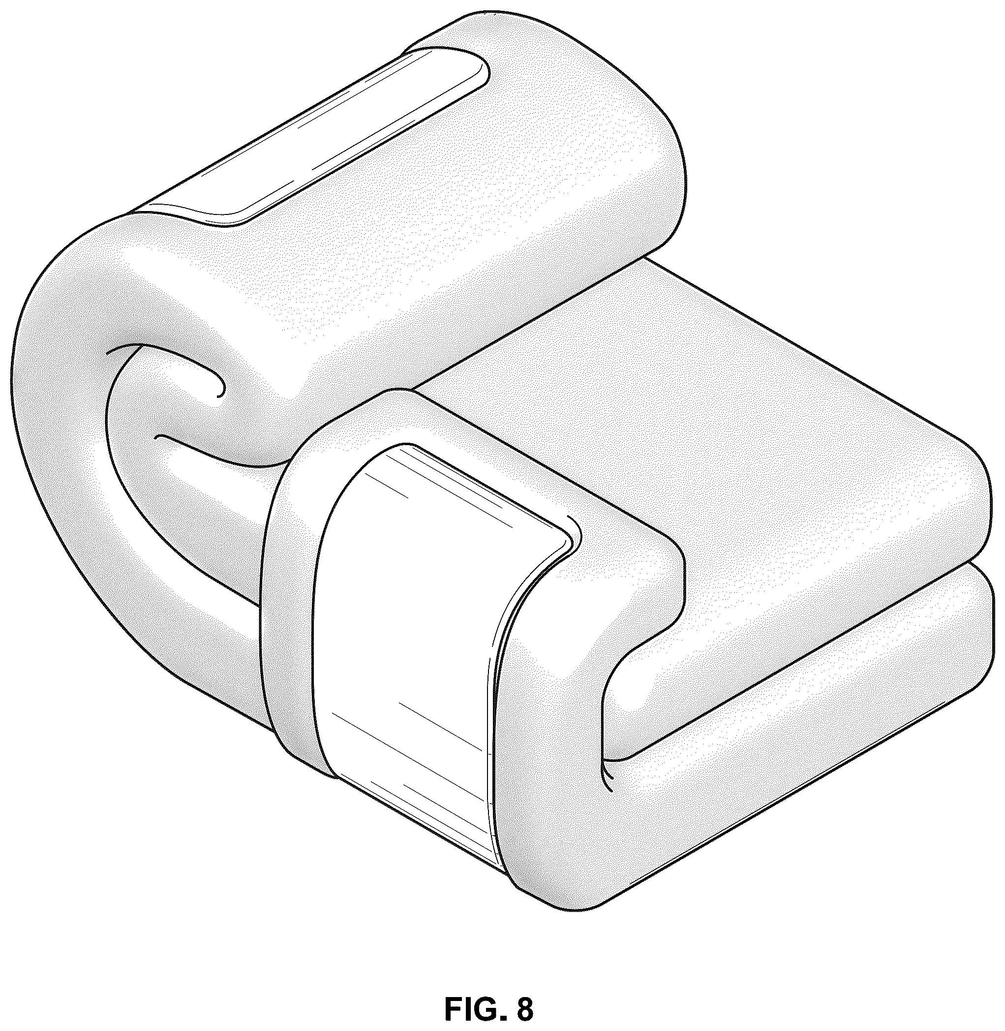 Patent USD1075322 Figure 8 – Seating unit