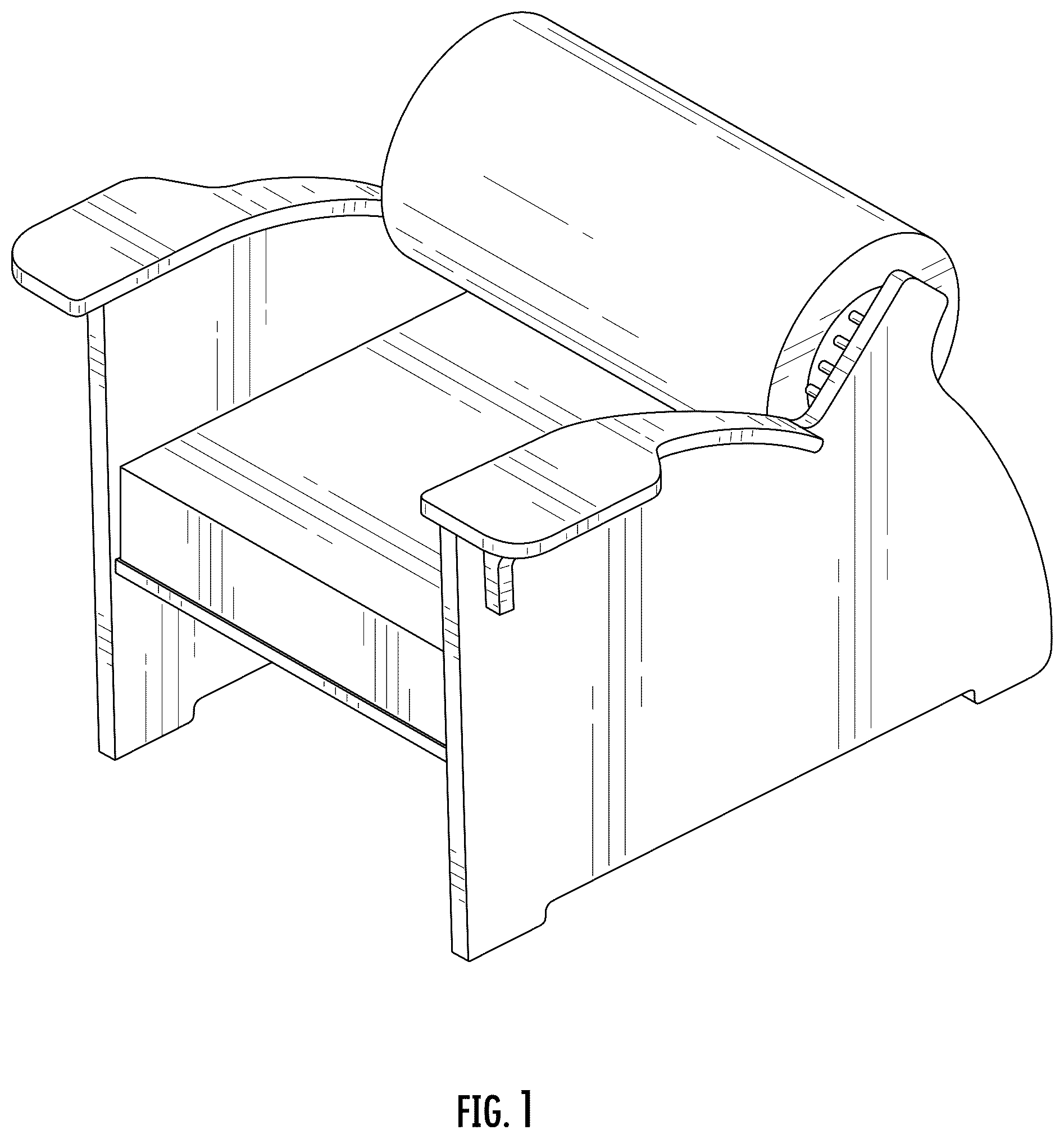Patent USD1075323 Figure 1 – Chair