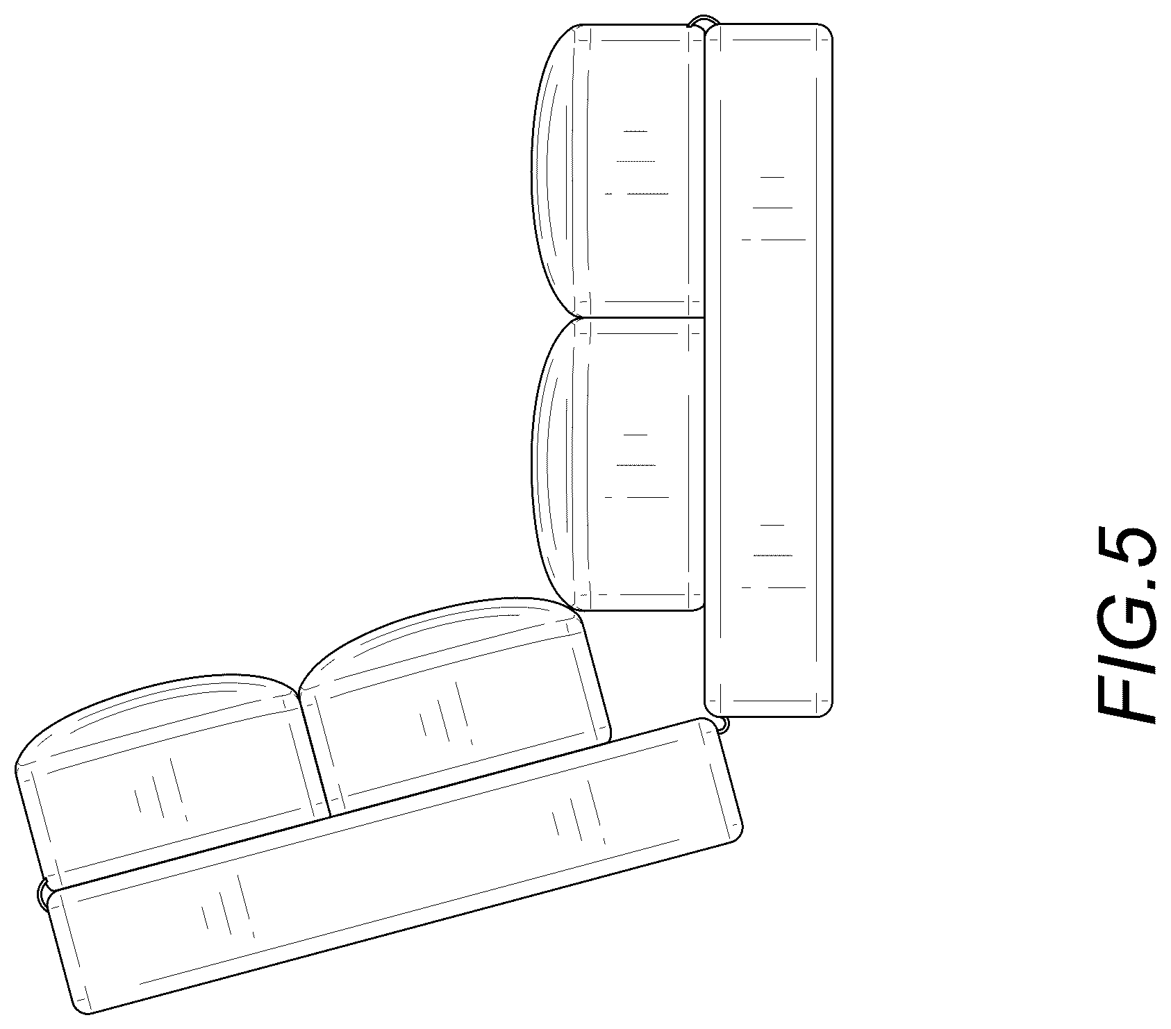 Patent USD1075324 Figure 5 – Foldable cushion