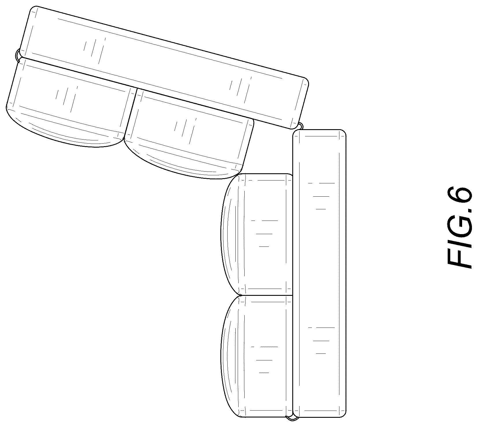 Patent USD1075324 Figure 6 – Foldable cushion
