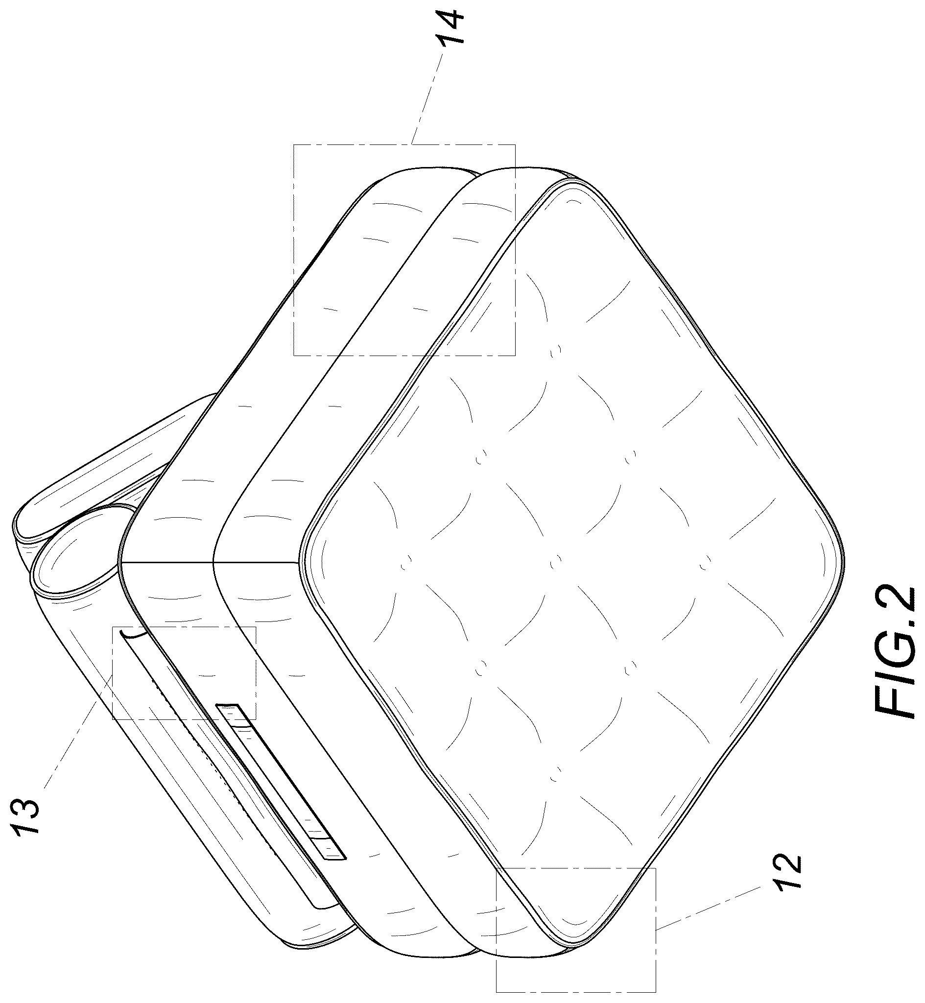 Patent USD1075325 Figure 2 – Sofa
