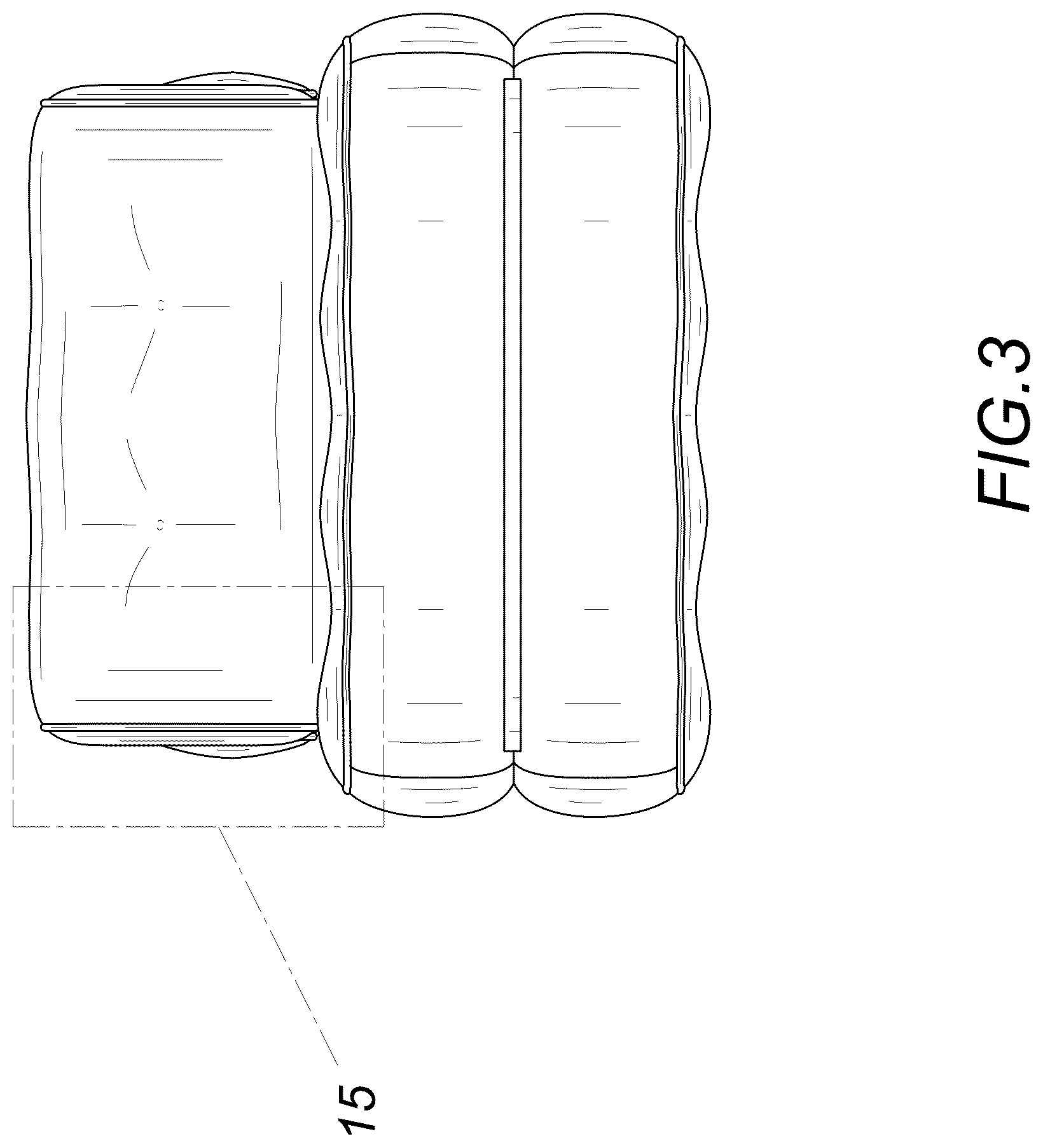 Patent USD1075325 Figure 3 – Sofa