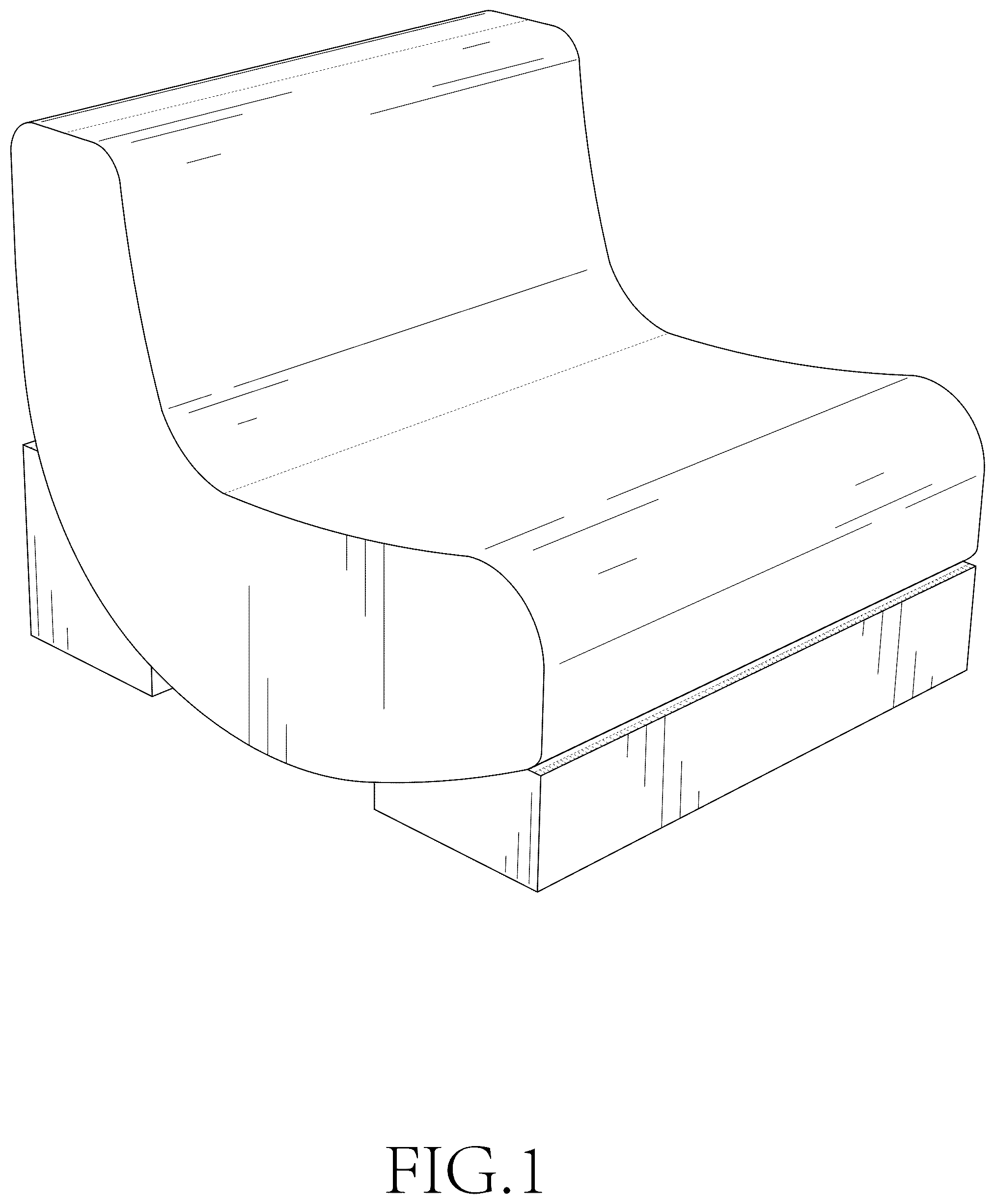 Patent USD1075328 Figure 1 – Rocking chair