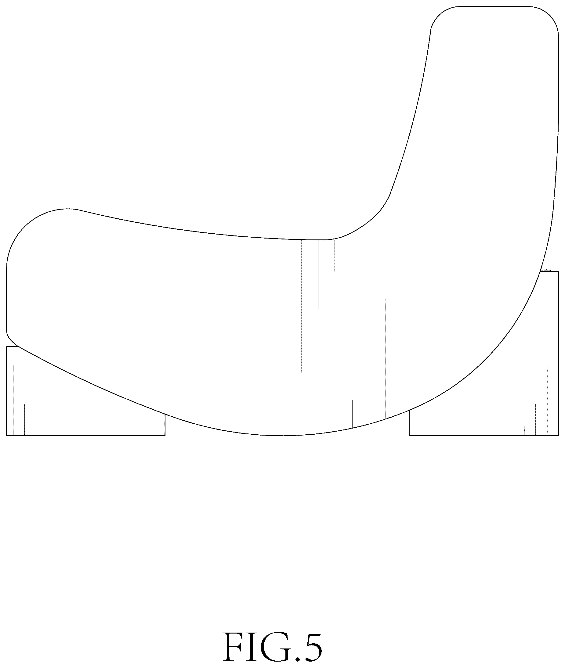Patent USD1075328 Figure 5 – Rocking chair