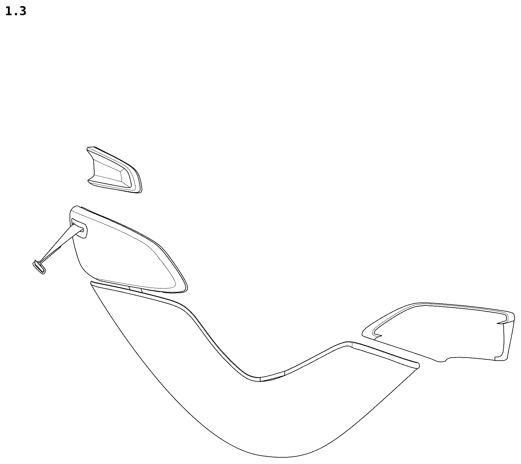 Patent USD1075329 Figure 3 – Combined vehicle seat assembly