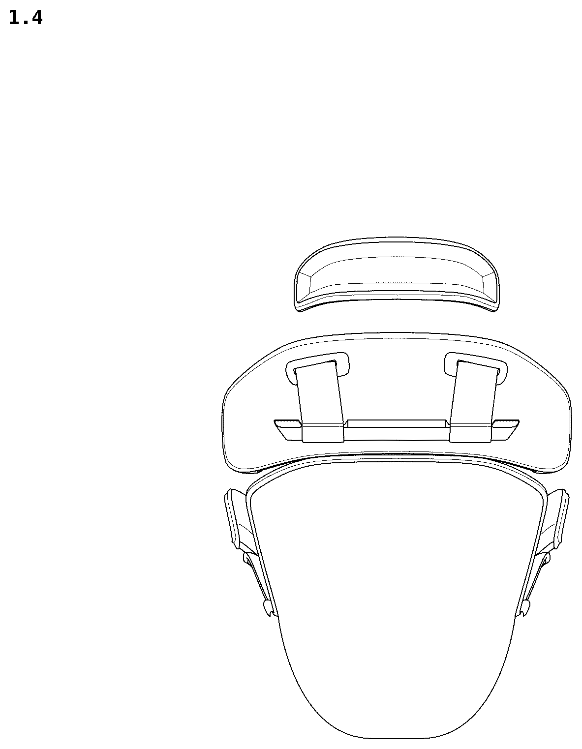 Patent USD1075329 Figure 4 – Combined vehicle seat assembly