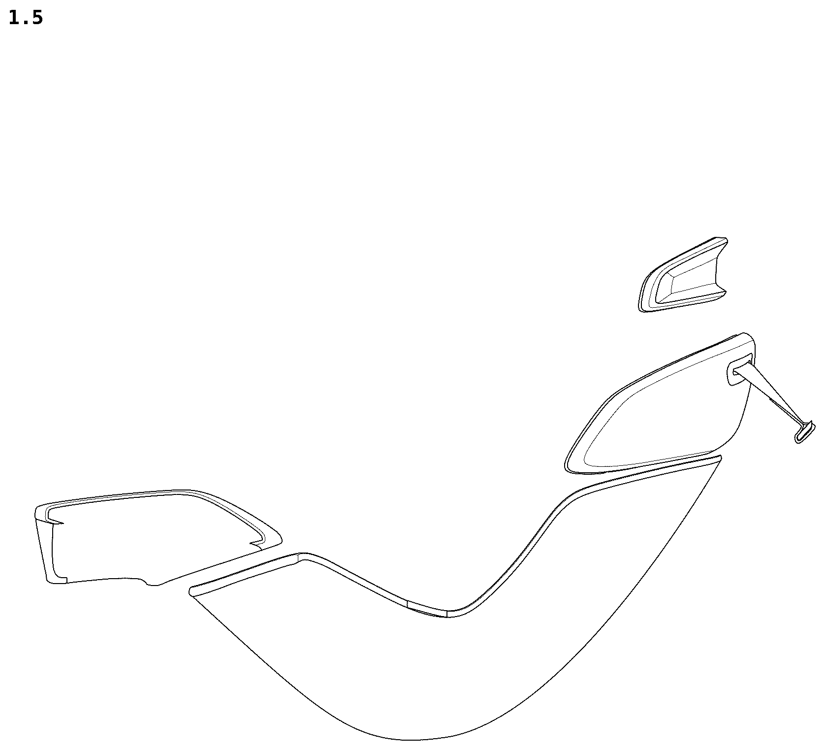 Patent USD1075329 Figure 5 – Combined vehicle seat assembly