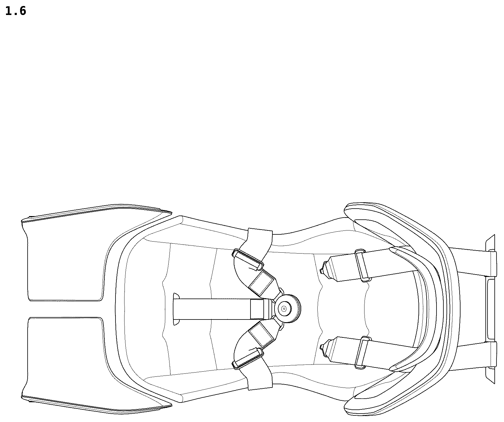 Patent USD1075329 Figure 6 – Combined vehicle seat assembly