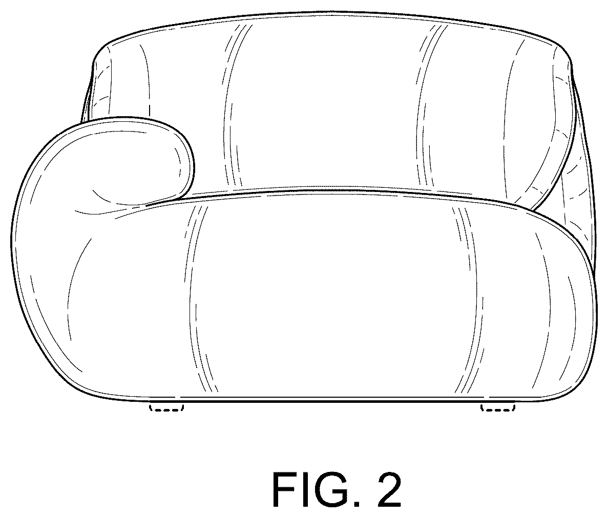 Patent USD1075330 Figure 2 – Chaise sofa
