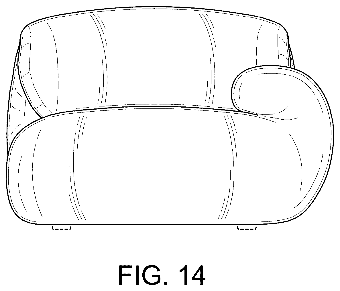 Patent USD1075330 Figure 14 – Chaise sofa