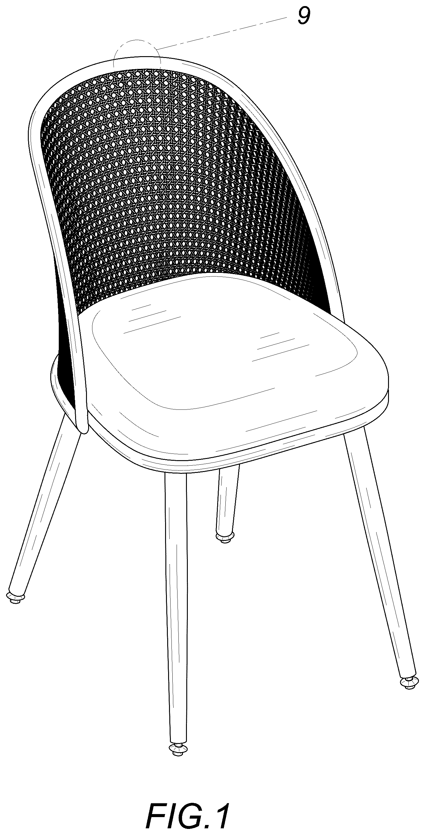Patent USD1075337 Figure 1 – Chair