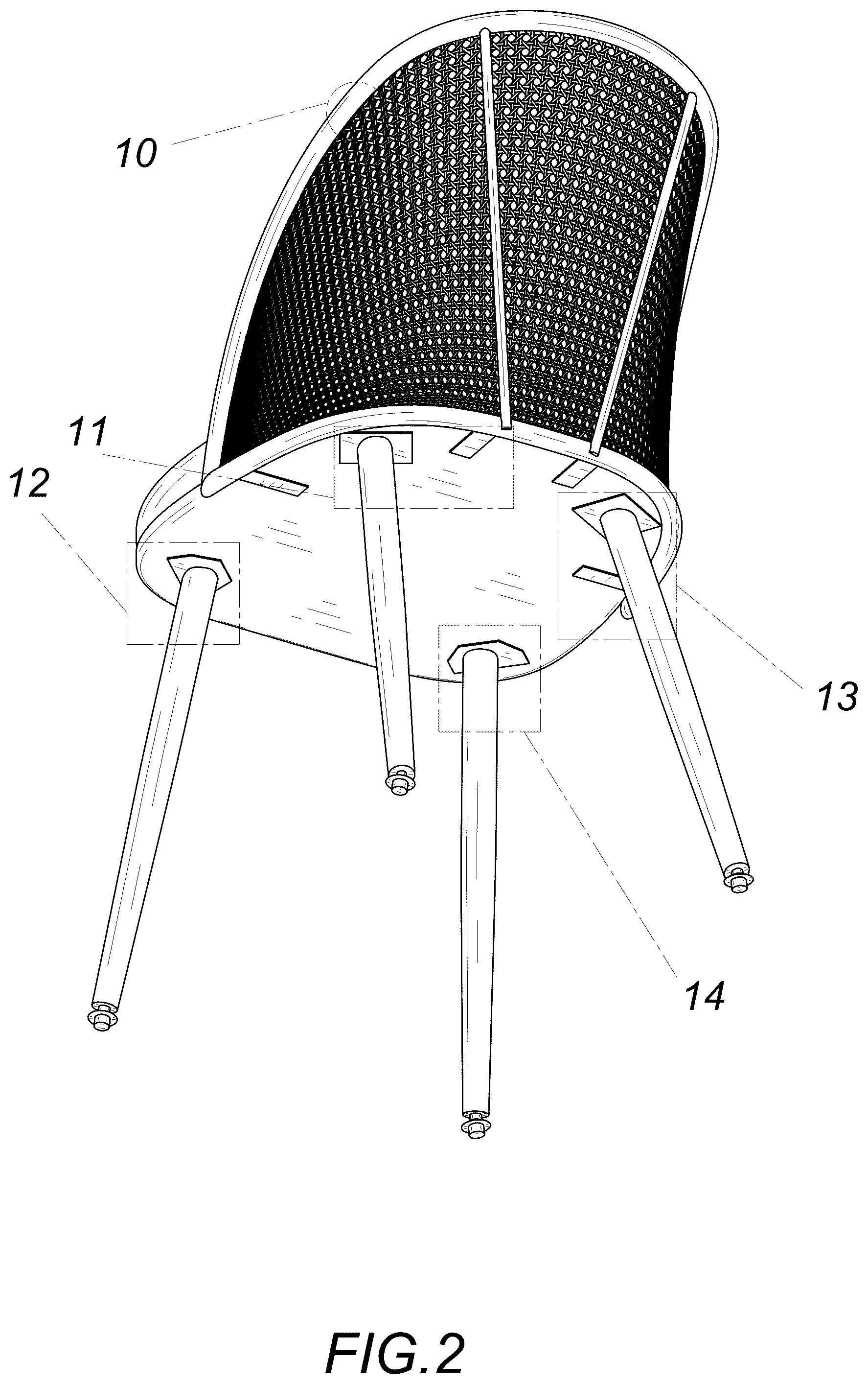 Patent USD1075337 Figure 2 – Chair